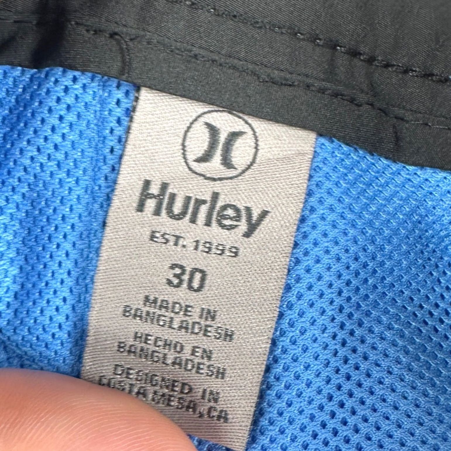 Hurley Hurley Mens All Day Hybrid Shorts 30 Blue Performance Stretch Pocket Logo NEW Size US 30 / EU 46 - 3 Thumbnail