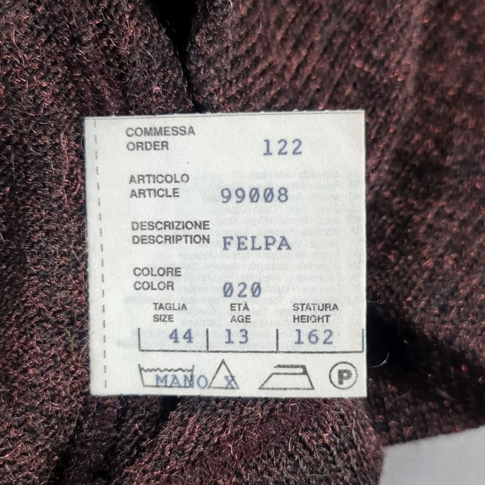 Vintage Serena Womens Jumper Burgundy Red IT 44 Short Sleeve Angora Wool Round Neck Pullover Knit Casual Womens Size M / US 6-8 / IT 42-44 - 7 Thumbnail