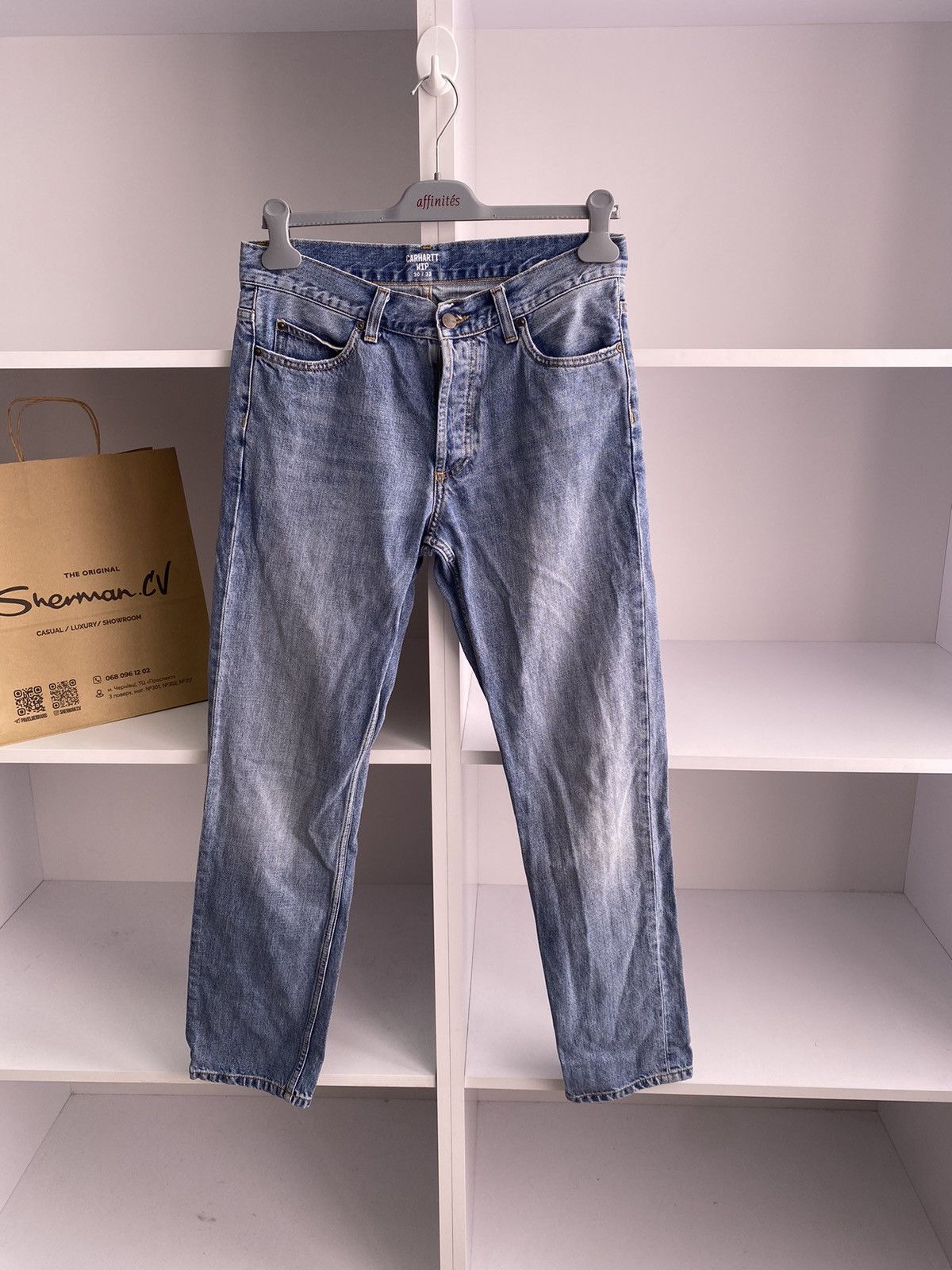 Carhartt × Vintage Vintage Carhartt Denim Blue Jeans Size US 30 / EU 46 - 6 Thumbnail