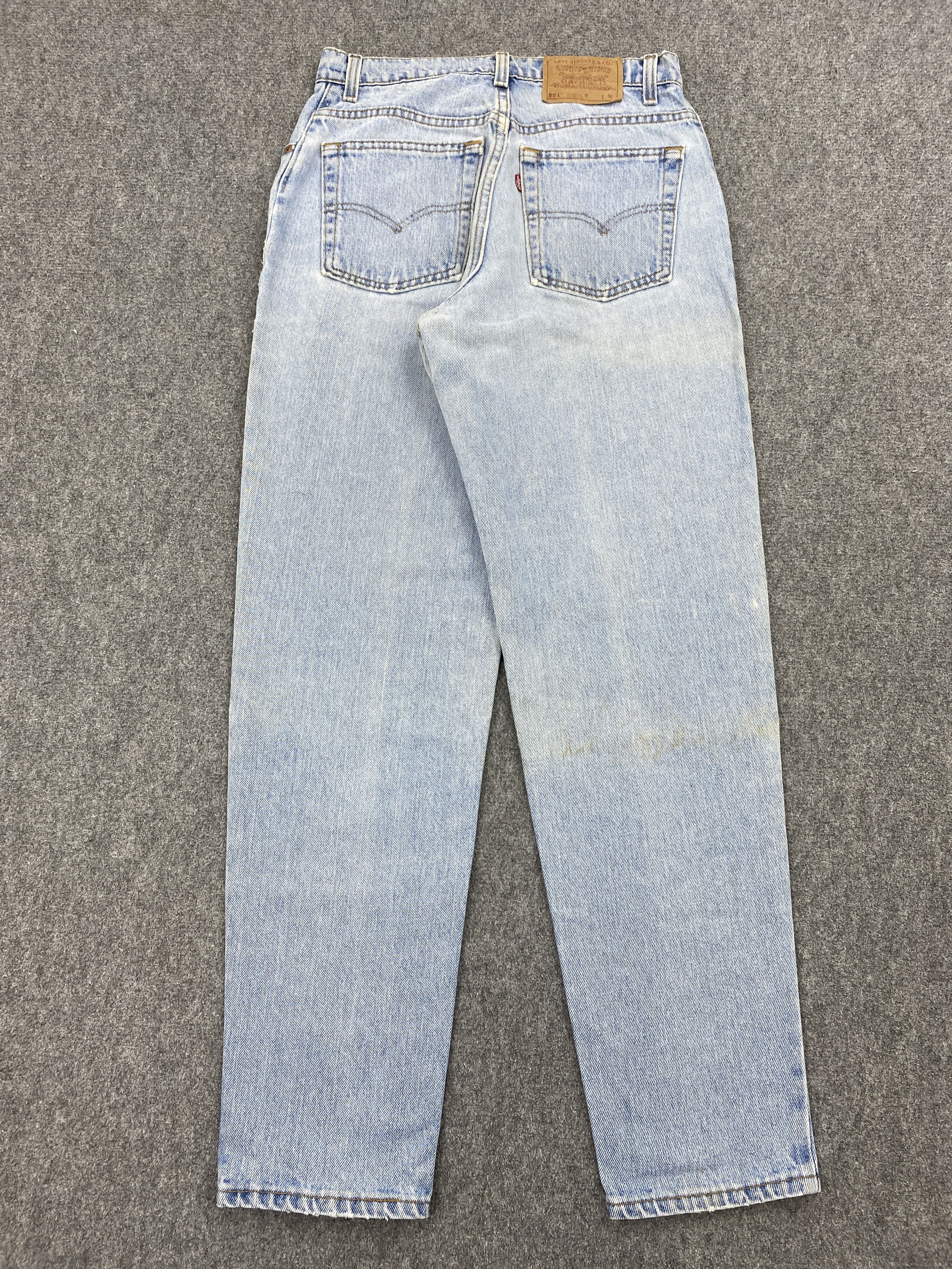 Levi's × Vintage Light Blue Washed Vintage Levis 551 Jeans Size US 28 / EU 44 - 3 Thumbnail
