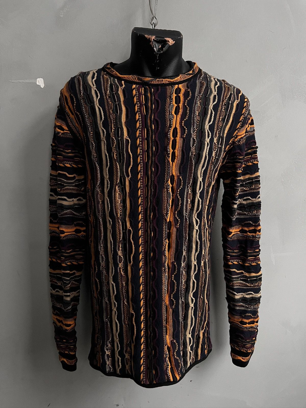 Coogi Coogi style coloured cable y2k sweater Australia hype Size US M / EU 48-50 / 2 - 1 Thumbnail