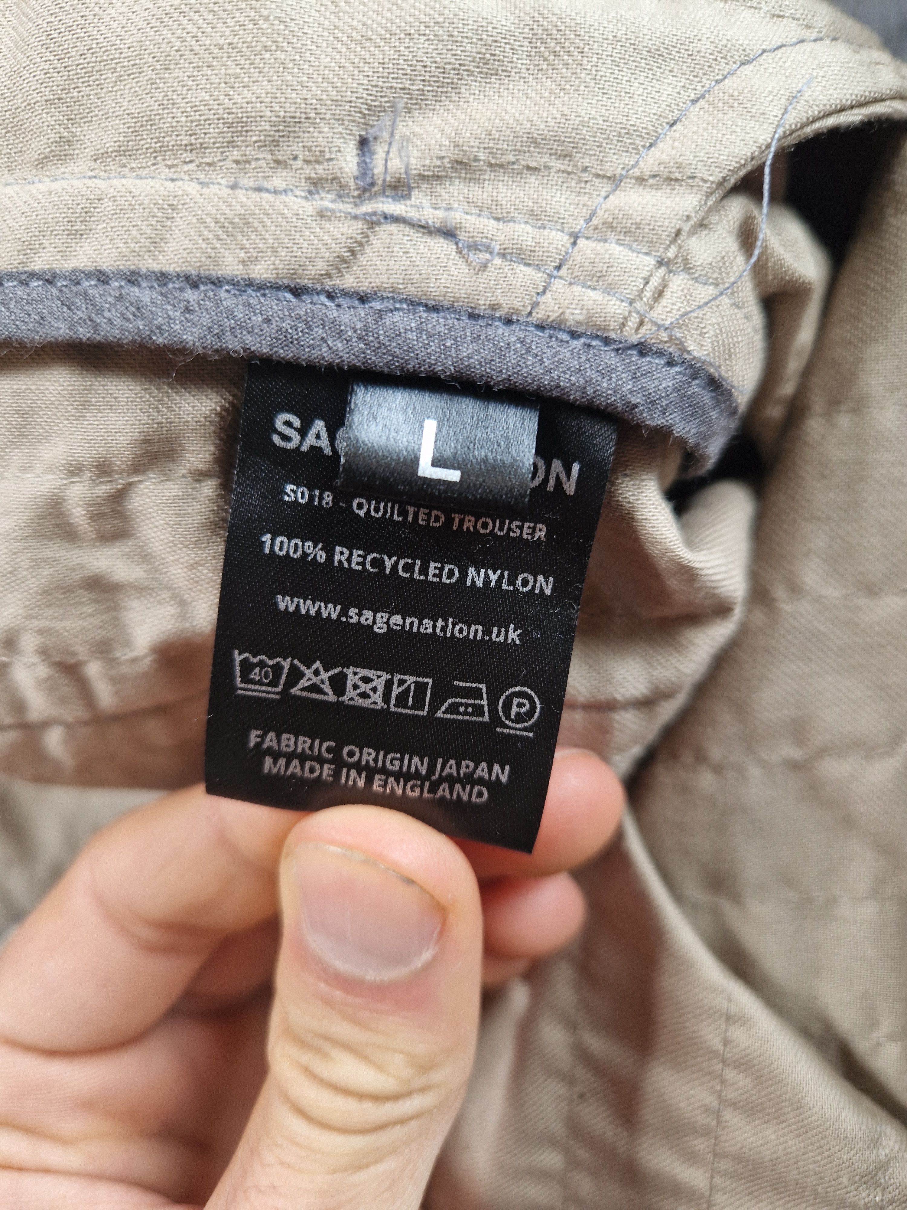 SAGE NATION Grey quilted pants Size US 34 / EU 50 - 4 Thumbnail