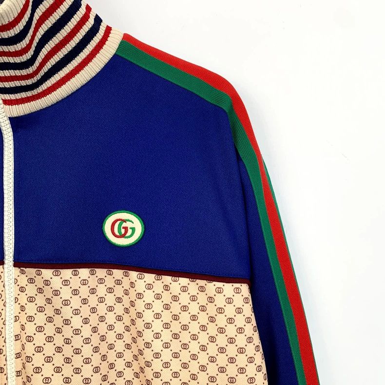 Gucci Gucci Color-blocked logo printed full-print striped zipper Size US S / EU 44-46 / 1 - 3 Thumbnail