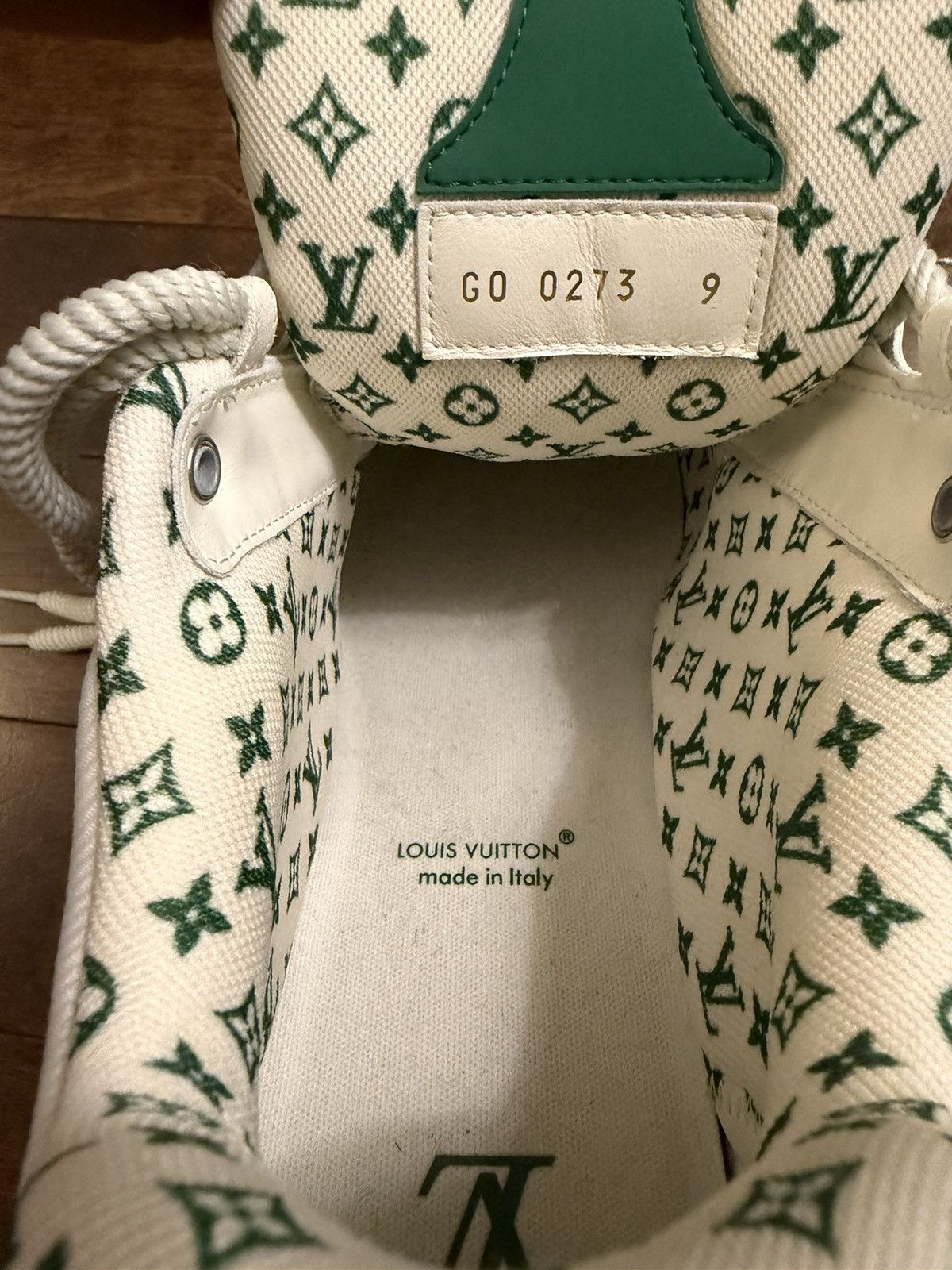 Louis Vuitton Louis Vuitton LV Skate Sneaker - Green Size US 10.5 / EU 43-44 - 6 Thumbnail