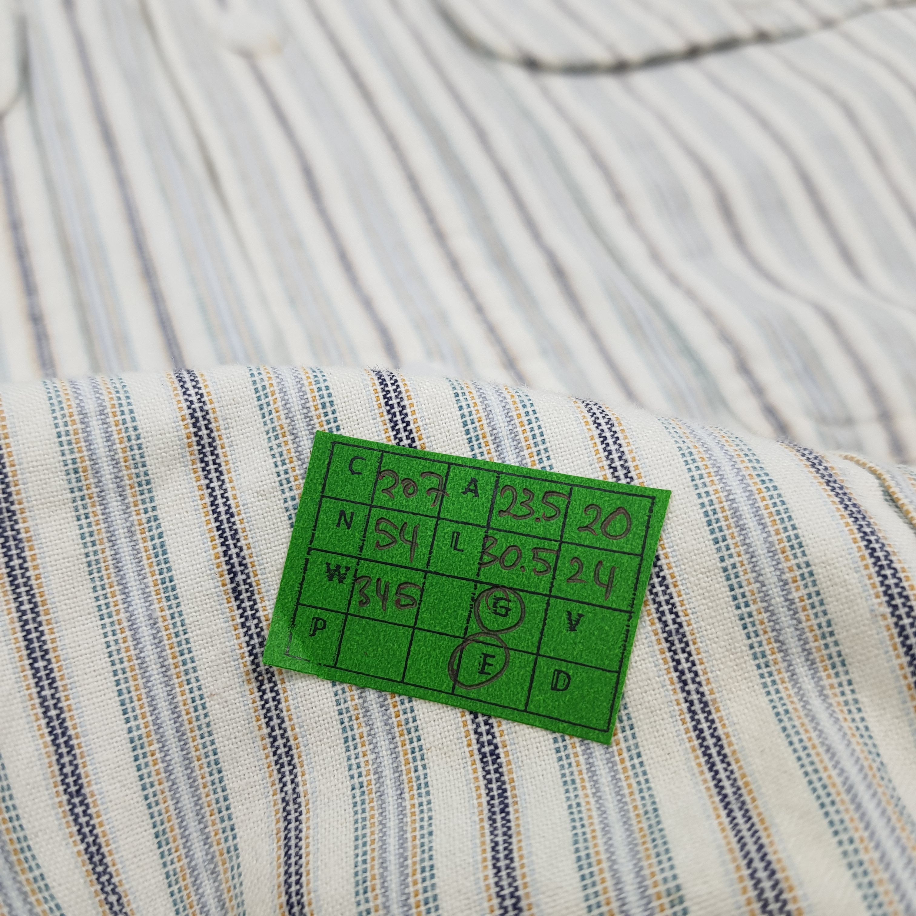 Japanese Brand × Sugar Cane × Vintage Vintage Sugar Cane Stripes Japan Brand Button Up Shirt Size US L / EU 52-54 / 3 - 6 Thumbnail