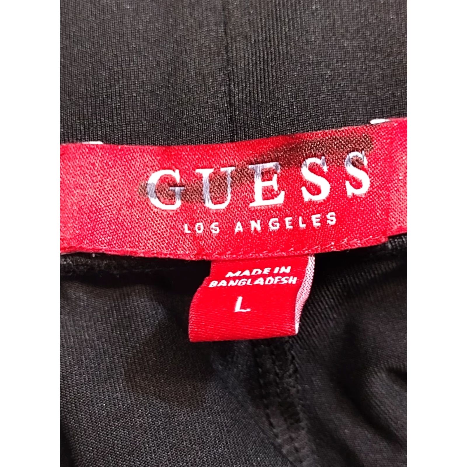 Guess GUESS Leggings Women's Black Lilac/Brown Logo Side Stripe High Rise Elastic Waistband Inseam 24 in Size 36" / US 14 / IT 50 - 5 Thumbnail