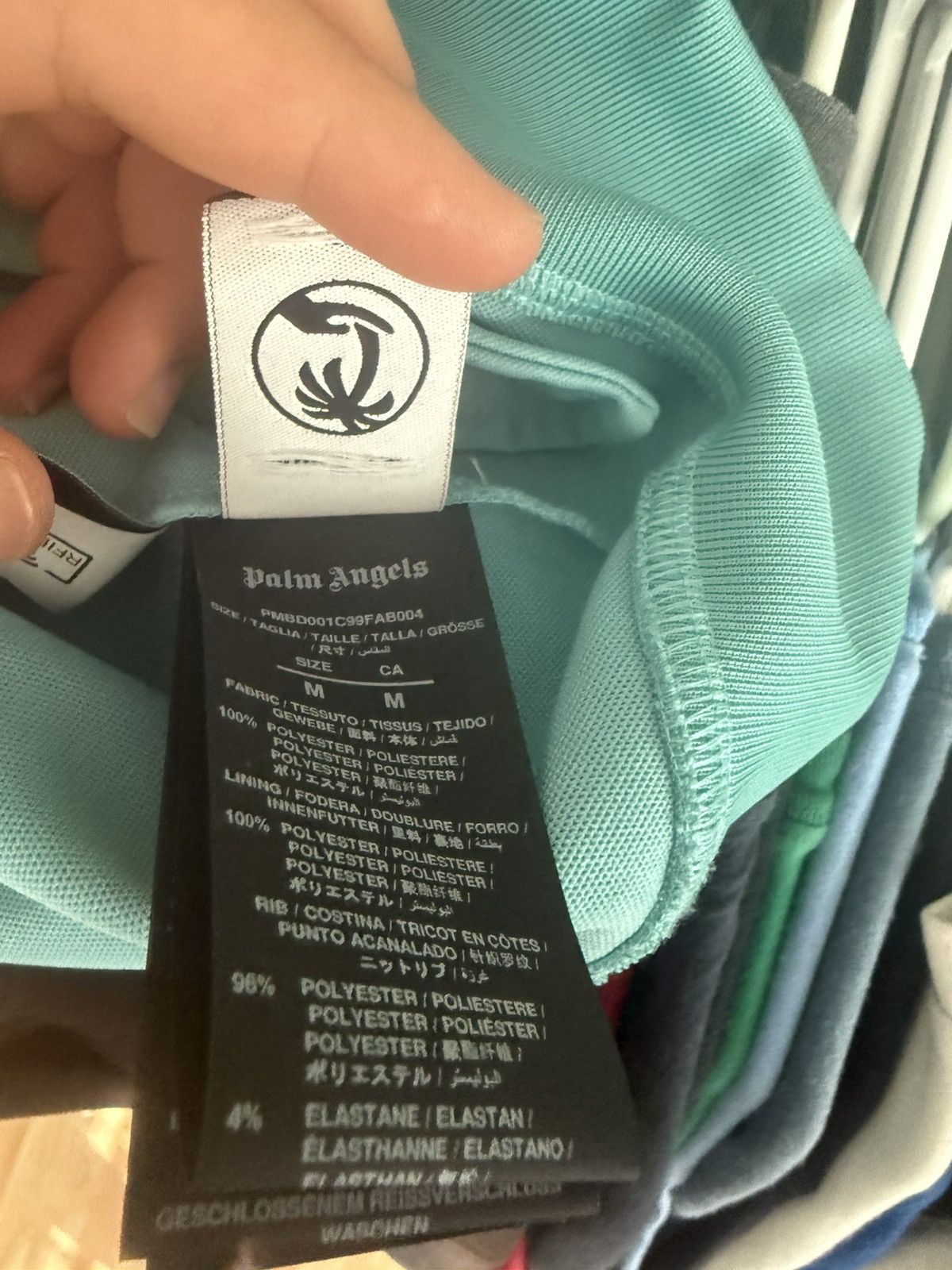 Palm Angels Palm angels track jacket teal/lightblue Size US M / EU 48-50 / 2 - 5 Thumbnail