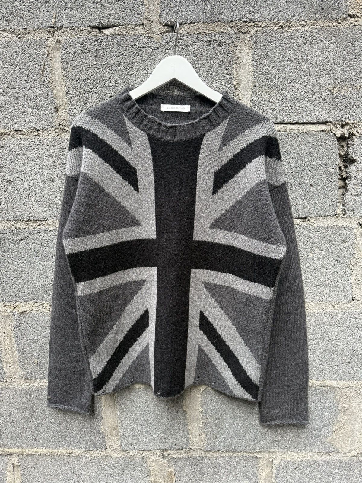 Balmain × Pierre Balmain Balmain SS16 Runway Distressed Union Jack