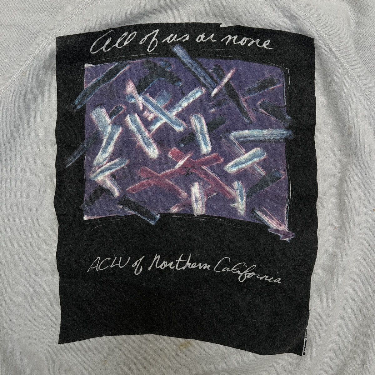 Vintage Vintage 80s/90s ACLU of Northern CA “All of Us or None” Size US M / EU 48-50 / 2 - 2 Thumbnail