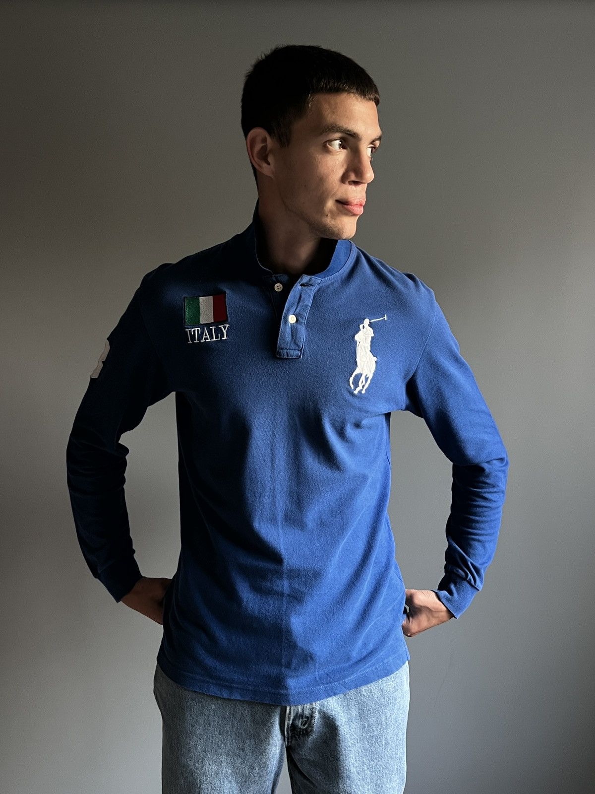 Polo Ralph Lauren Polo Ralph Lauren Italy Chief Keef Vntg Longsleeve Big Pony Size US M / EU 48-50 / 2 - 2 Thumbnail
