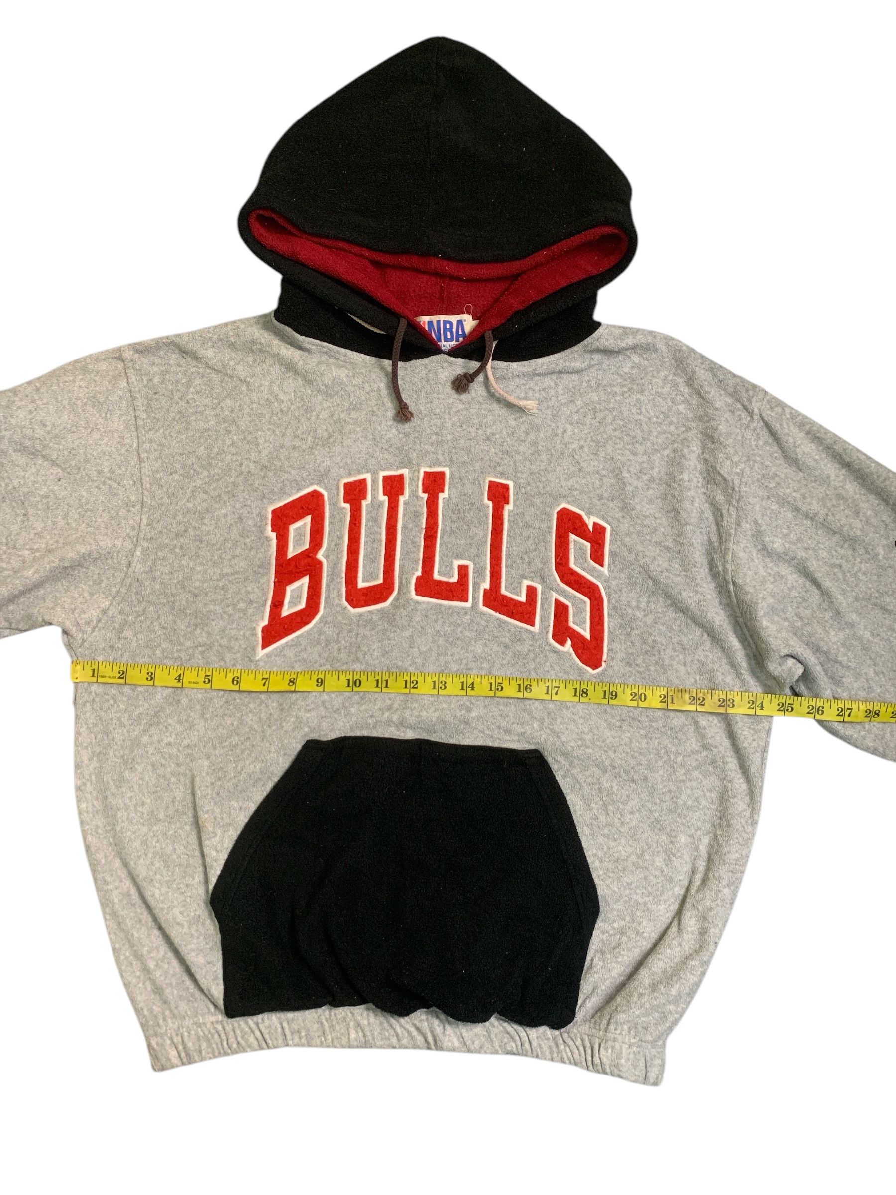 NBA Rare Design Vintage NBA Chicago Bulls Double Hoodie Sweater Size US L / EU 52-54 / 3 - 13 Thumbnail