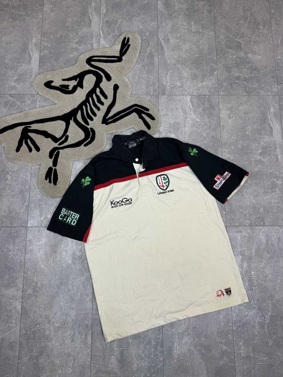 Vintage Mens Vintage KooGa London Irish rugby polos T-shirt Size US L / EU 52-54 / 3 - 1 Thumbnail