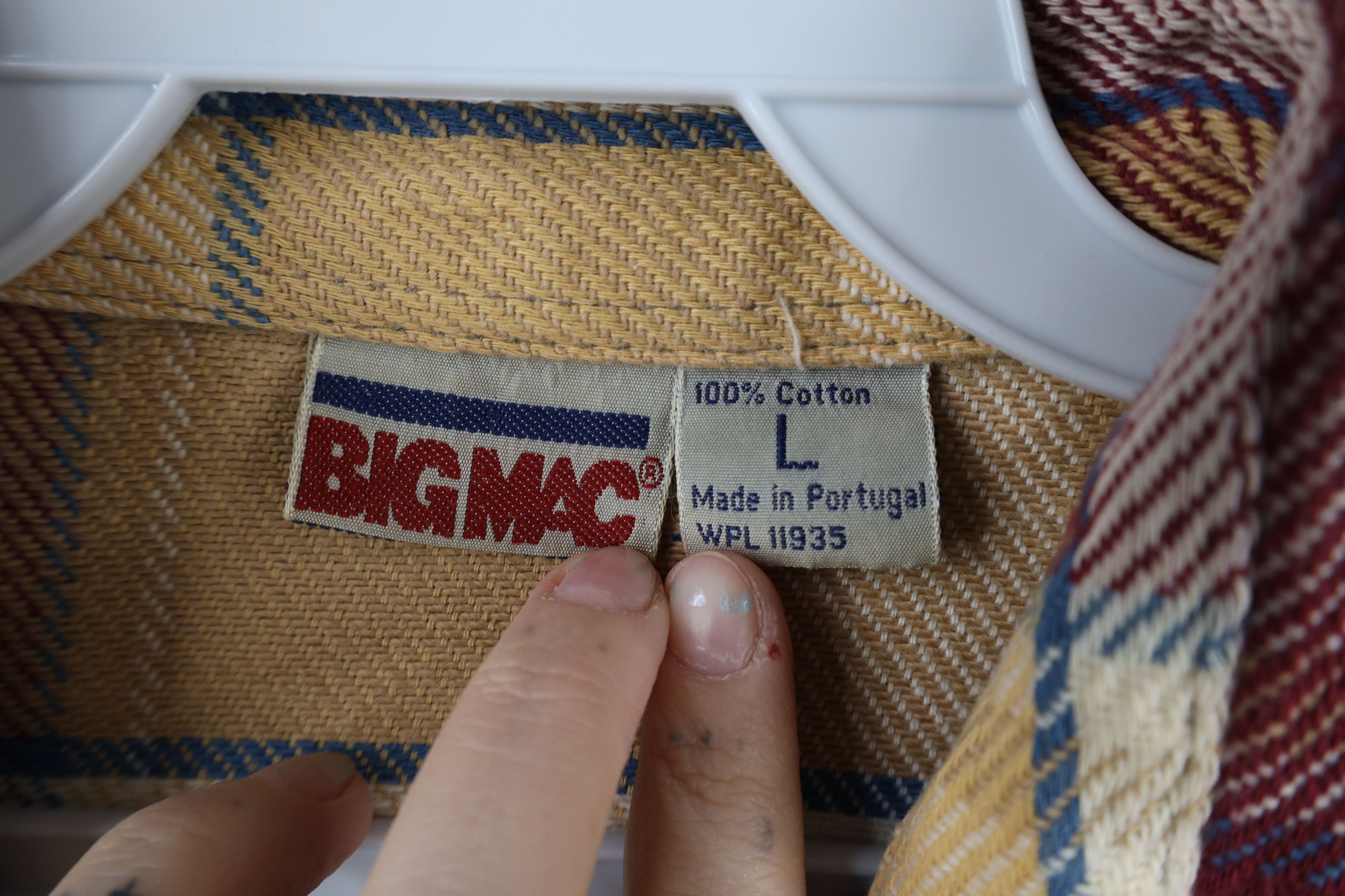 Vintage Vintage 90s Big Mac Collared Button Shirt Plaid Cotton Size US L / EU 52-54 / 3 - 5 Thumbnail