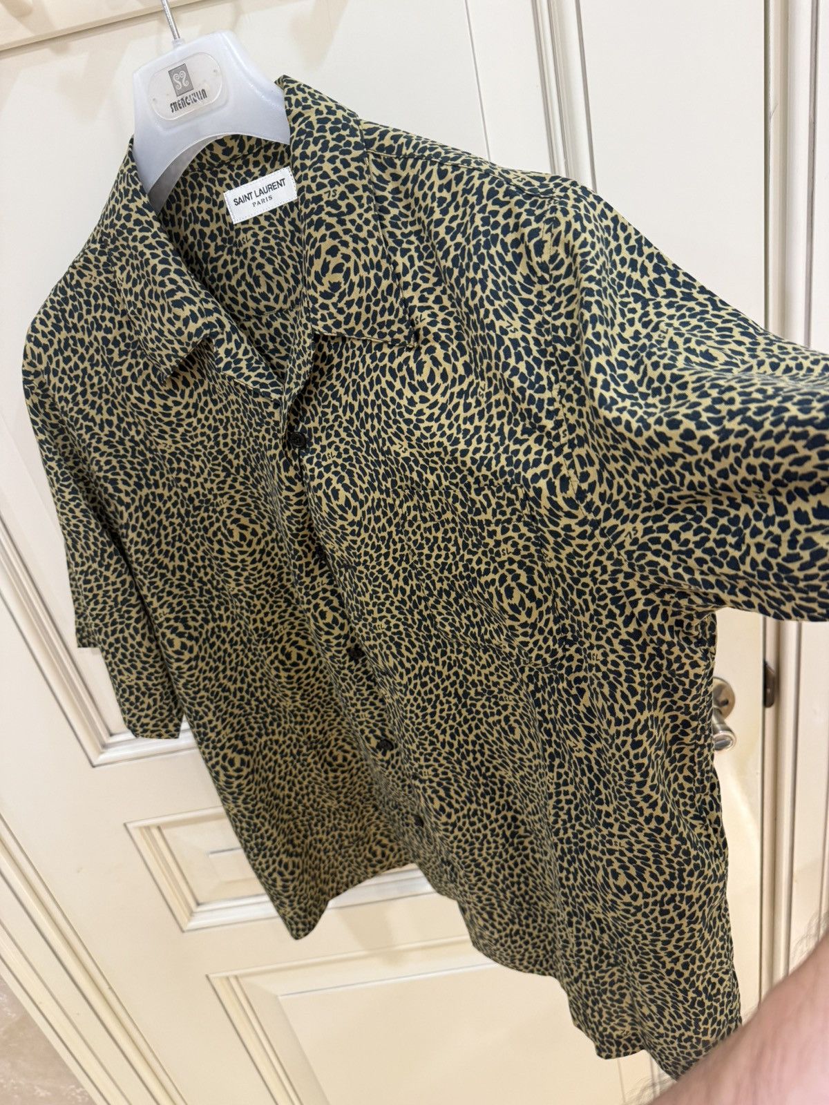Saint Laurent Paris Leopard-print bowling shirt size L Size US M / EU 48-50 / 2 - 16 Thumbnail