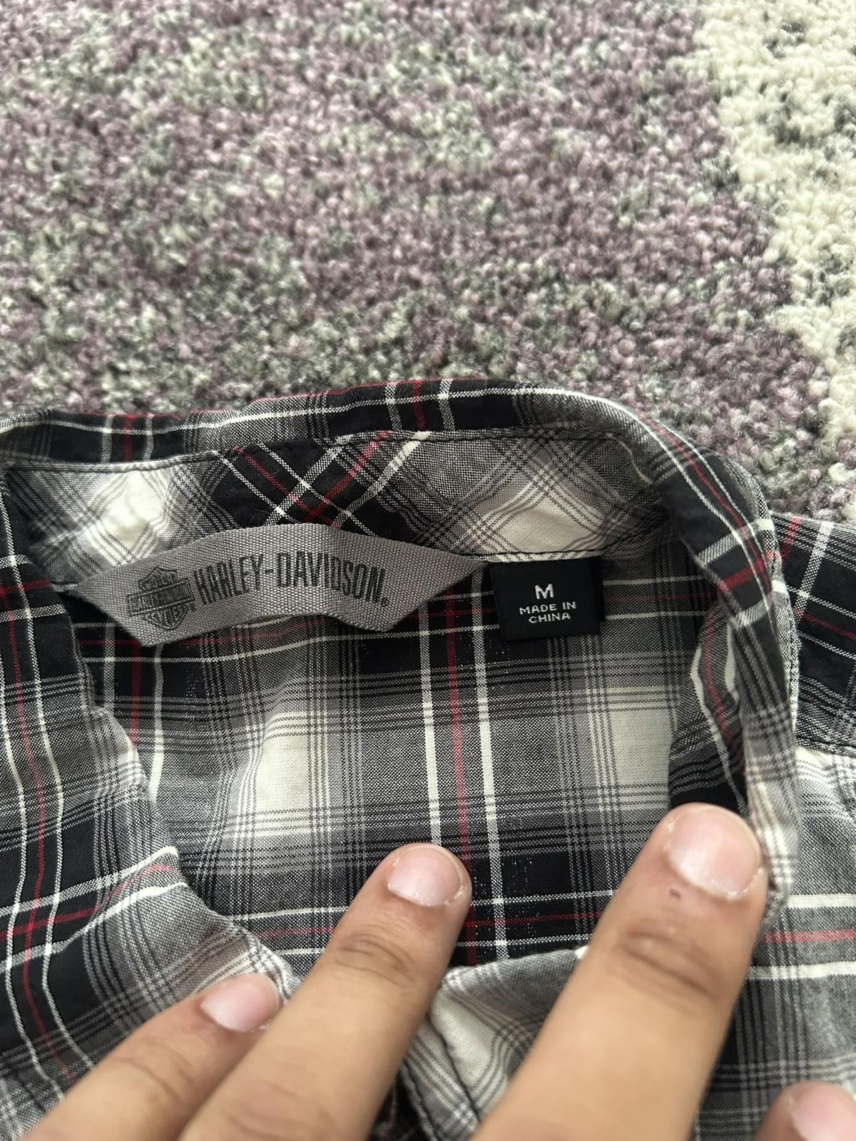 Harley Davidson Harley-Davidson HDMC Women's Sleeveless Plaid Button-Up Size ONE SIZE - 2 Thumbnail