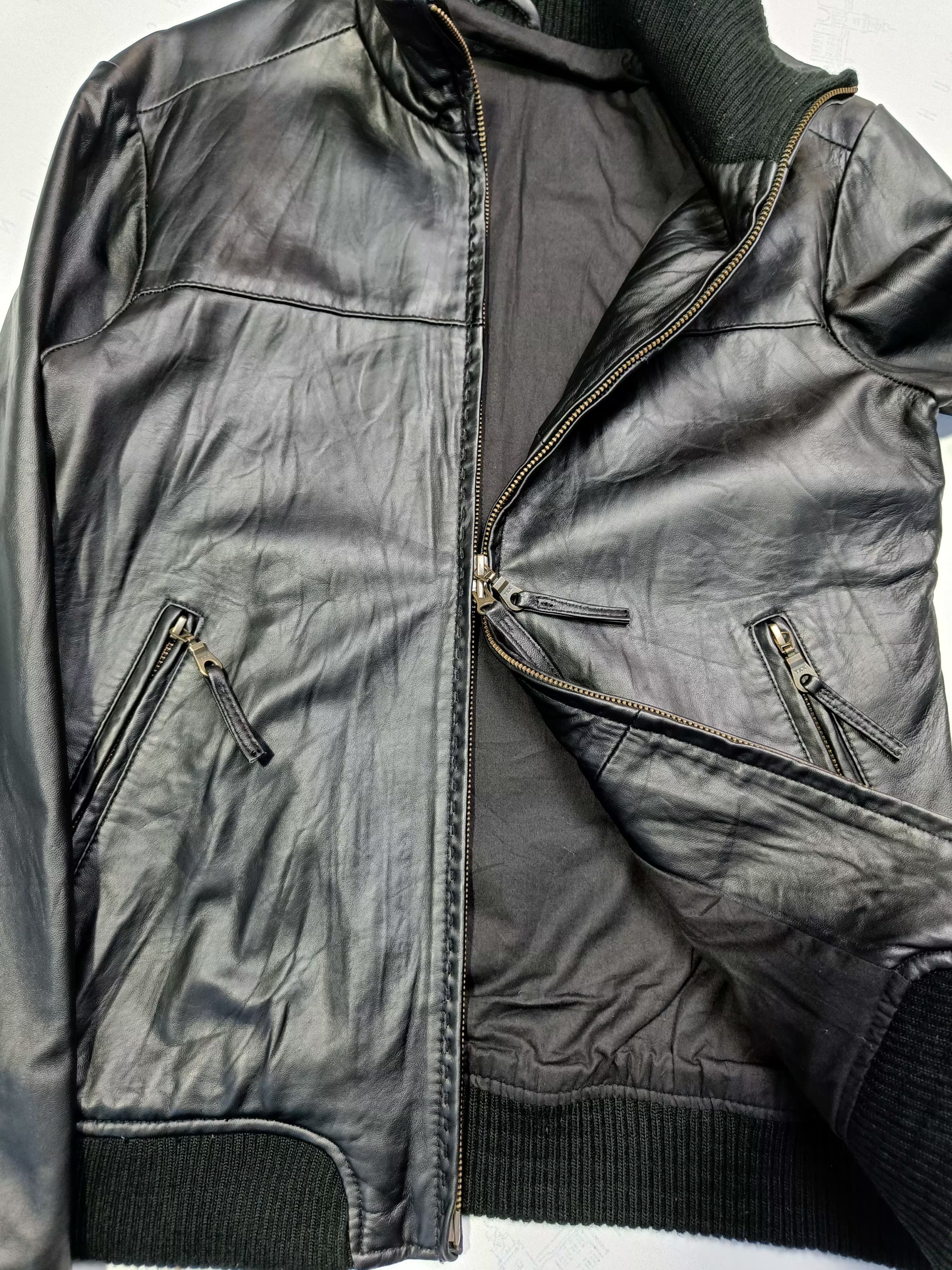 Genuine Leather Steal🔥 Black Sheepskin Crutch Co Leather Jackets Size US S / EU 44-46 / 1 - 12 Thumbnail