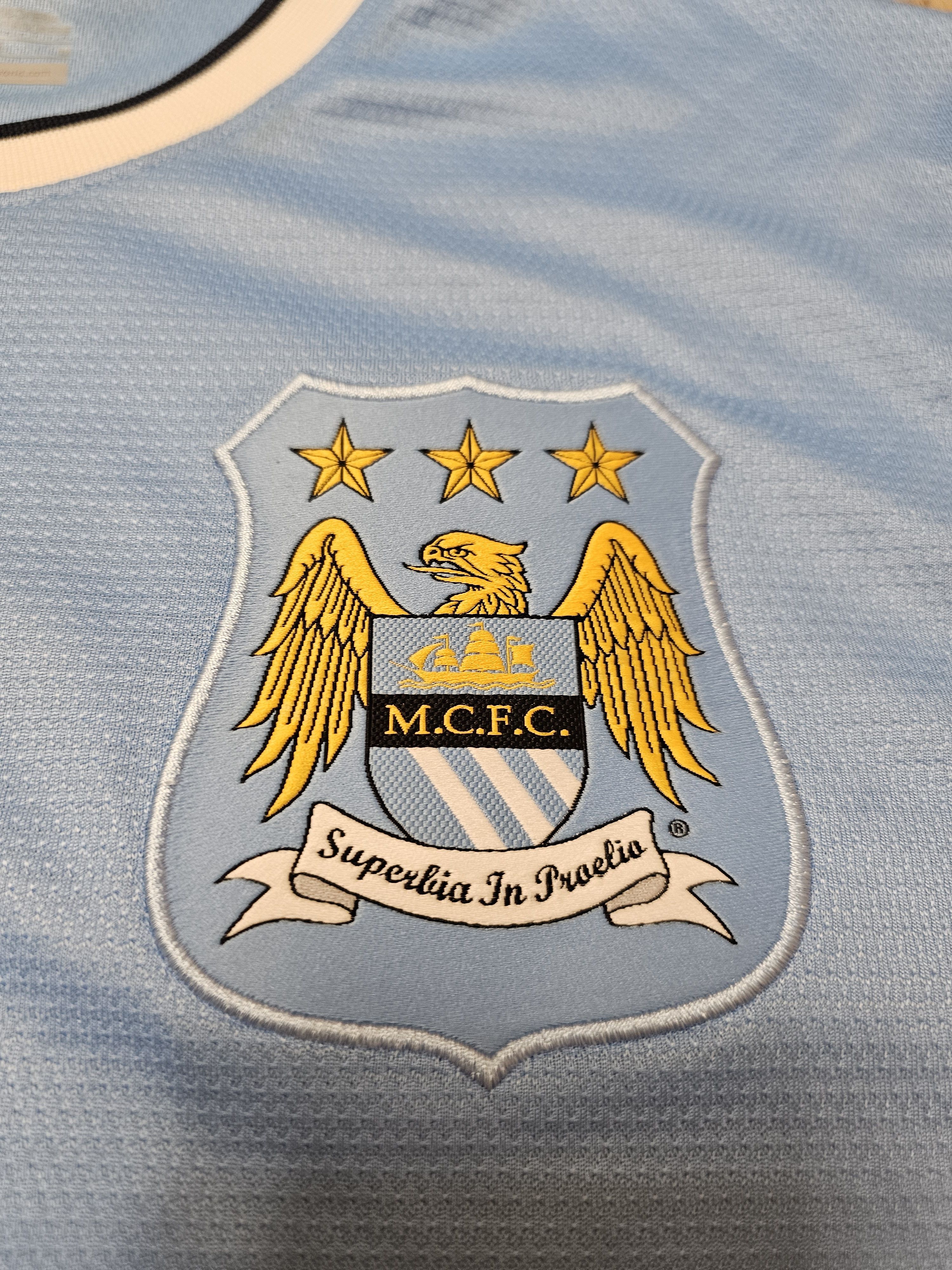 Nike × Vintage MANCHESTER CITY 2013 2014 HOME FOOTBALL SHIRT SOCCER JERSEY Size US M / EU 48-50 / 2 - 4 Thumbnail