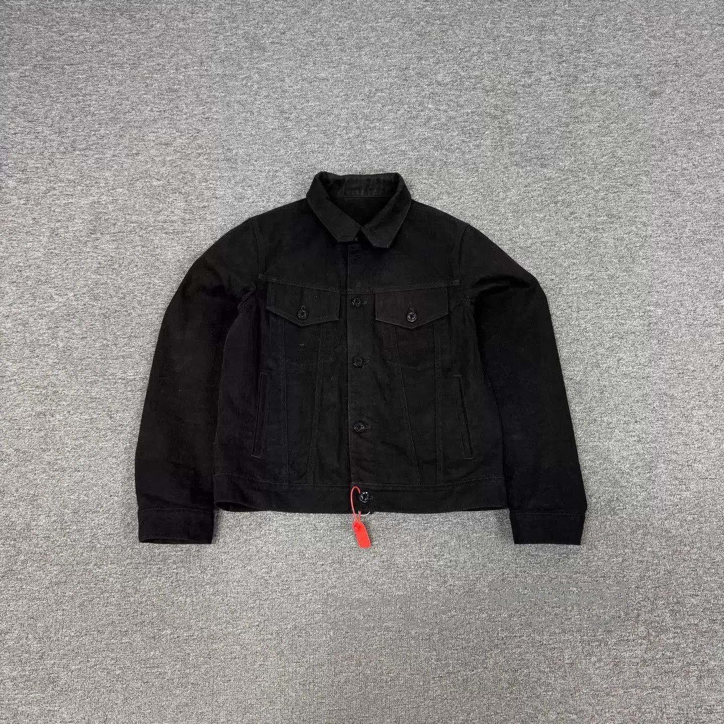 Louis Vuitton Black Denim Jacket with Button Front and Pockets. Size US S / EU 44-46 / 1 - 1 Thumbnail