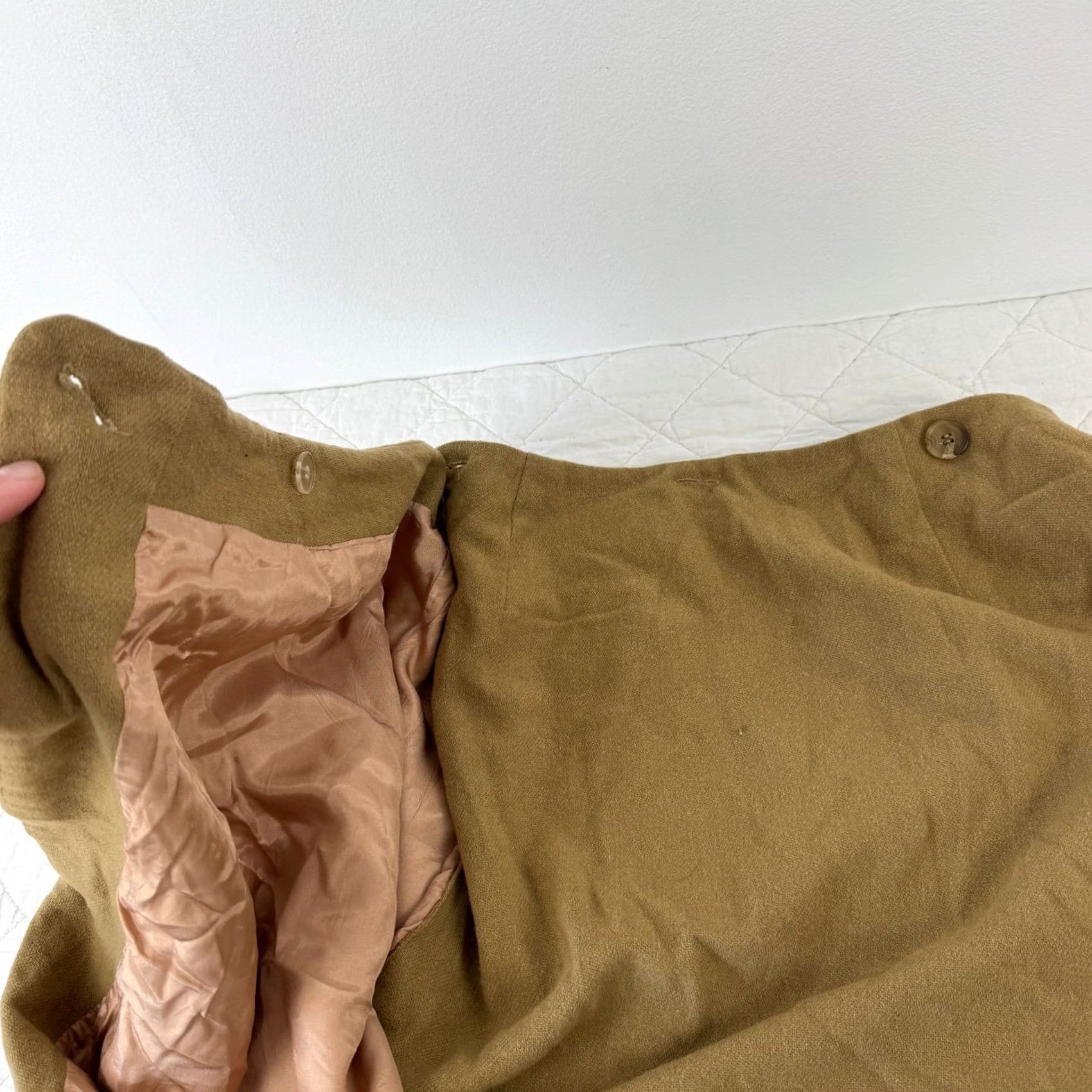 Vintage VINTAGE Jacque & KoKo Skirt Wool Blend Camel Brown 16W Made in USA 90s Size 38" / US 16 / IT 52 - 6 Thumbnail