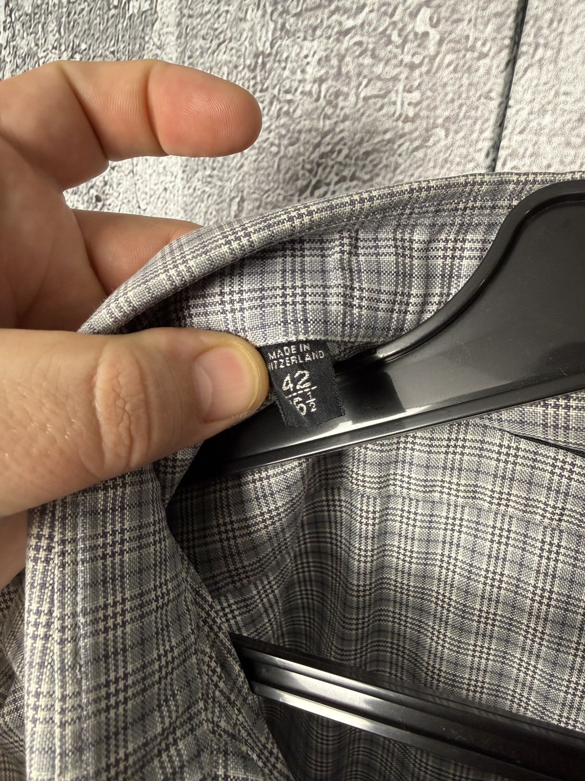Tom Ford Tom Ford 94S1JE Grey Plaid Button Up Shirt Long Sleeve Men’s Size US L / EU 52-54 / 3 - 14 Thumbnail