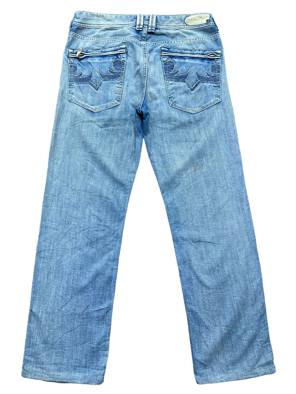 Diesel × Vintage Vintage Distressed Diesel Industry Wide Jeans 32x30 Size US 32 / EU 48 - 3 Thumbnail