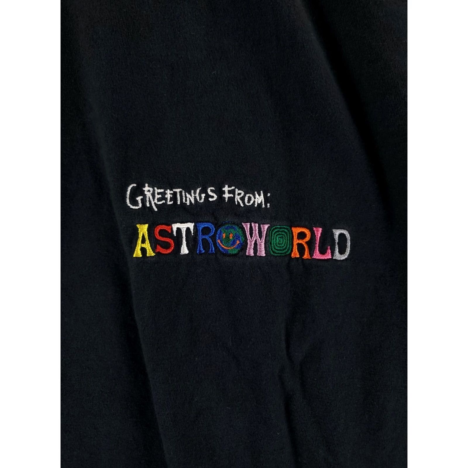 Travis Scott Travis Scott Astroworld Long Sleeve T Shirt Embroidered Black Mens XL Size US XL / EU 56 / 4 - 2 Thumbnail