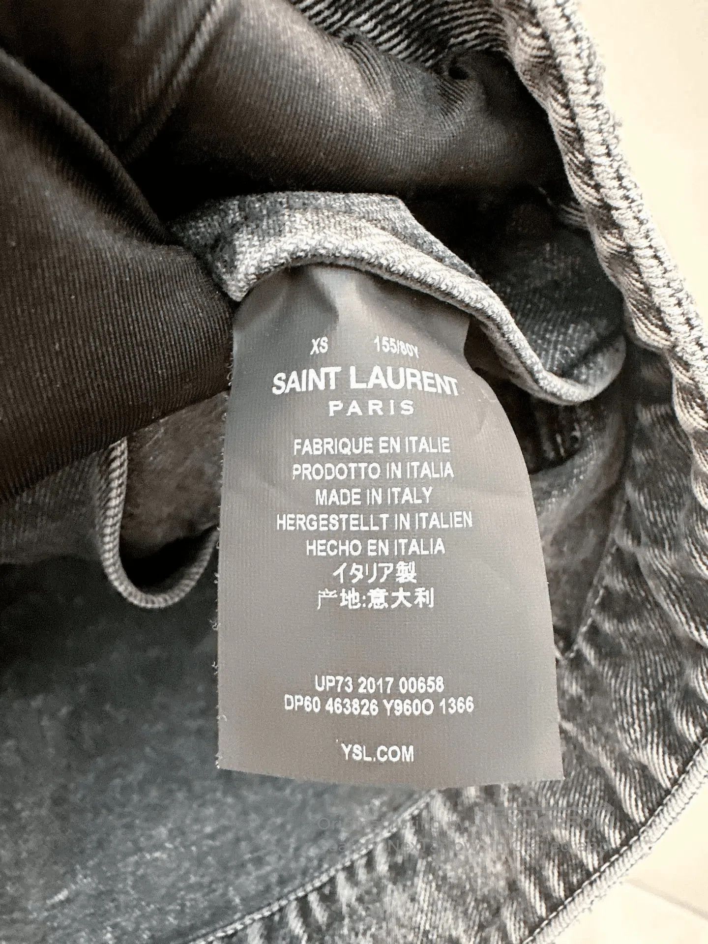Saint Laurent Paris Saint Laurent Gray Denim Jacket XS. Size XS / US 0-2 / IT 36-38 - 3 Thumbnail