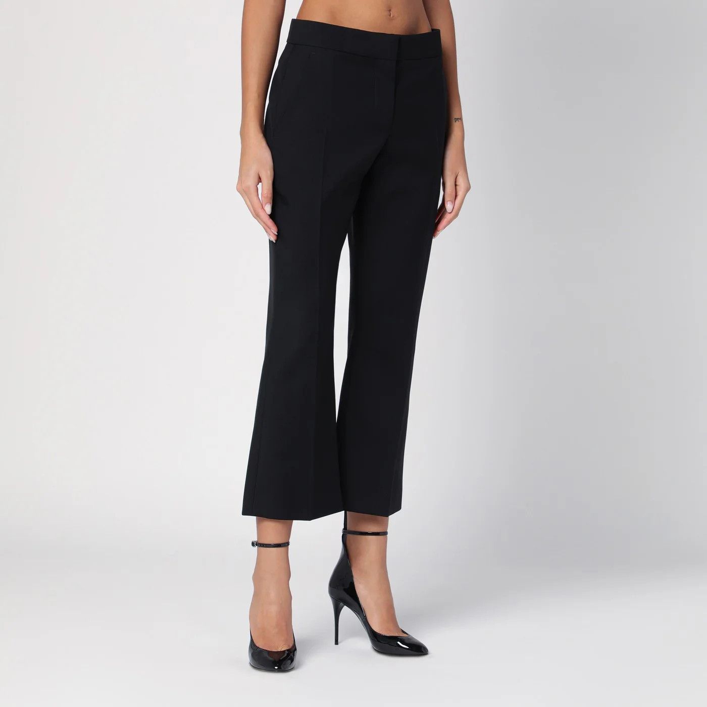 Alexander McQueen o1d2blof0426 Wool Trousers in Black Size 28" / US 6 / IT 42 - 3 Thumbnail