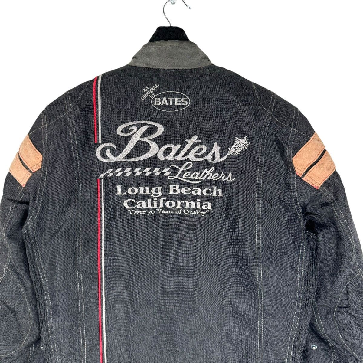Bates Hats ❄️BATES LONG BEACH RACING BIKERS JACKET Size US L / EU 52-54 / 3 - 7 Thumbnail