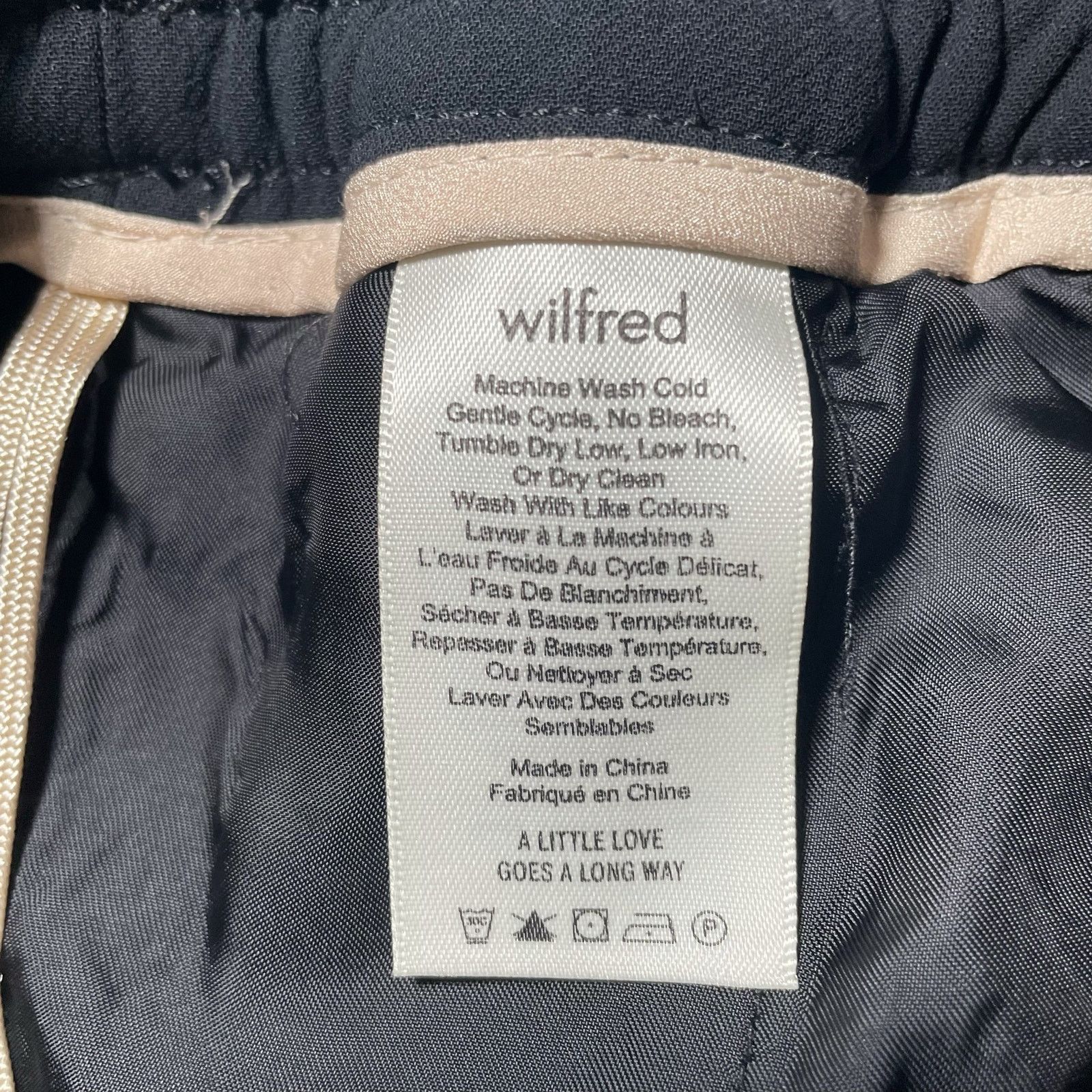 Aritzia Aritzia Wilfred Buffon Pant Drawstring Joggers Black Small Size 30" / US 8 / IT 44 - 5 Thumbnail