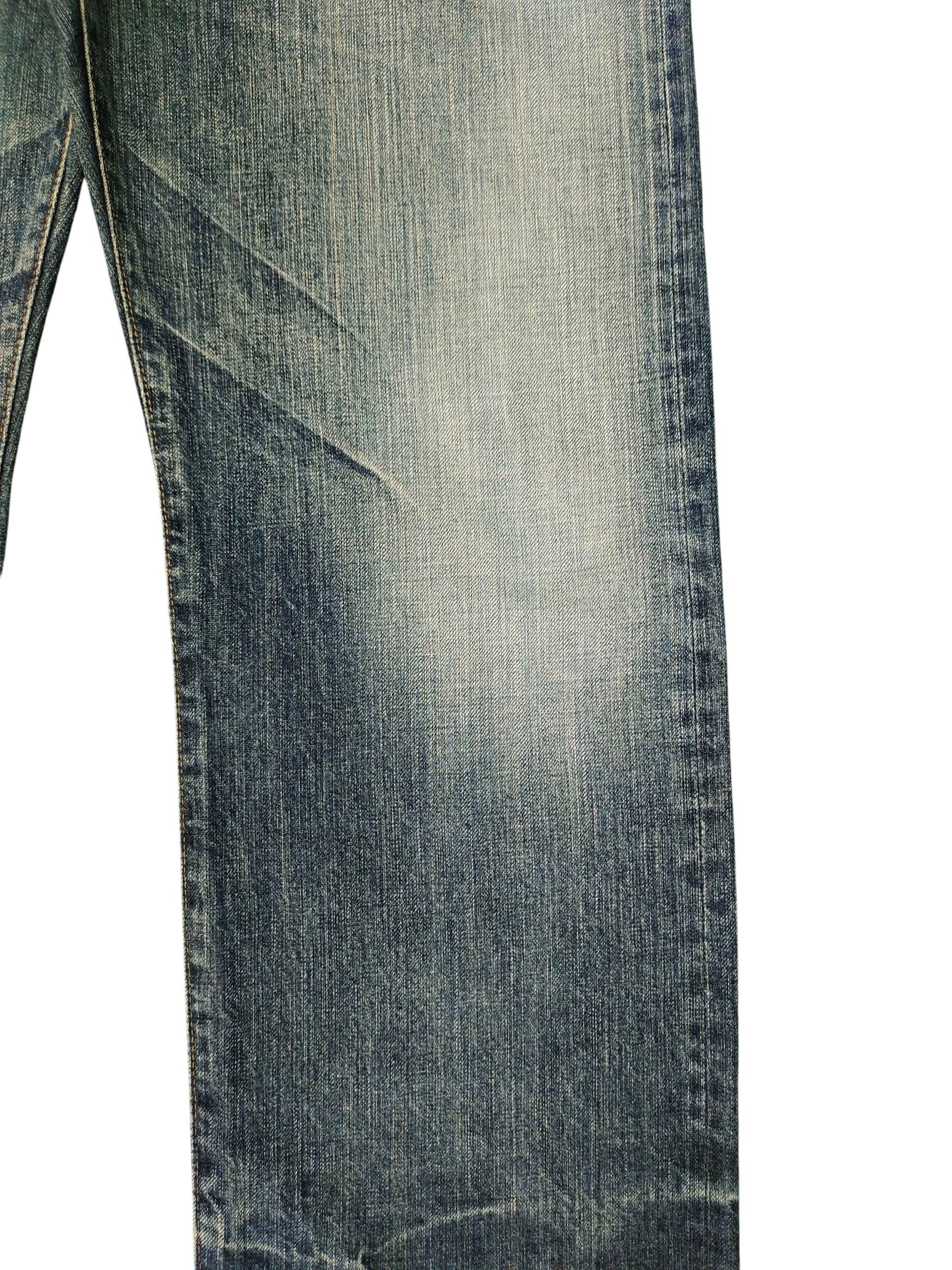 Kapital Vintage 90s Bartack Japan Selvedge Clawmark Distress Jeans Size US 35 - 3 Thumbnail