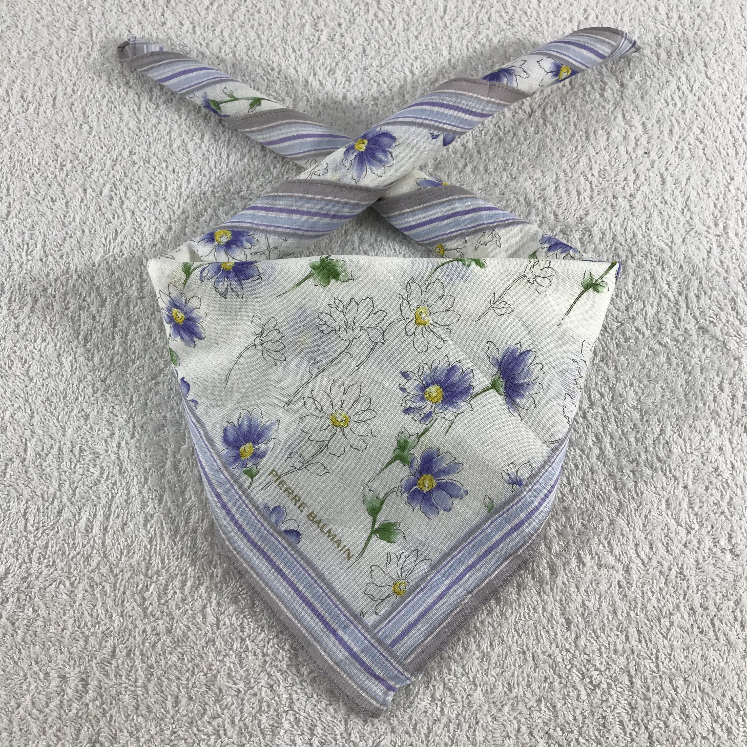Pierre Balmain × Vintage Pierre Balmain Bandana / Handkerchief / Neckerchief - S342 Size ONE SIZE - 3 Thumbnail