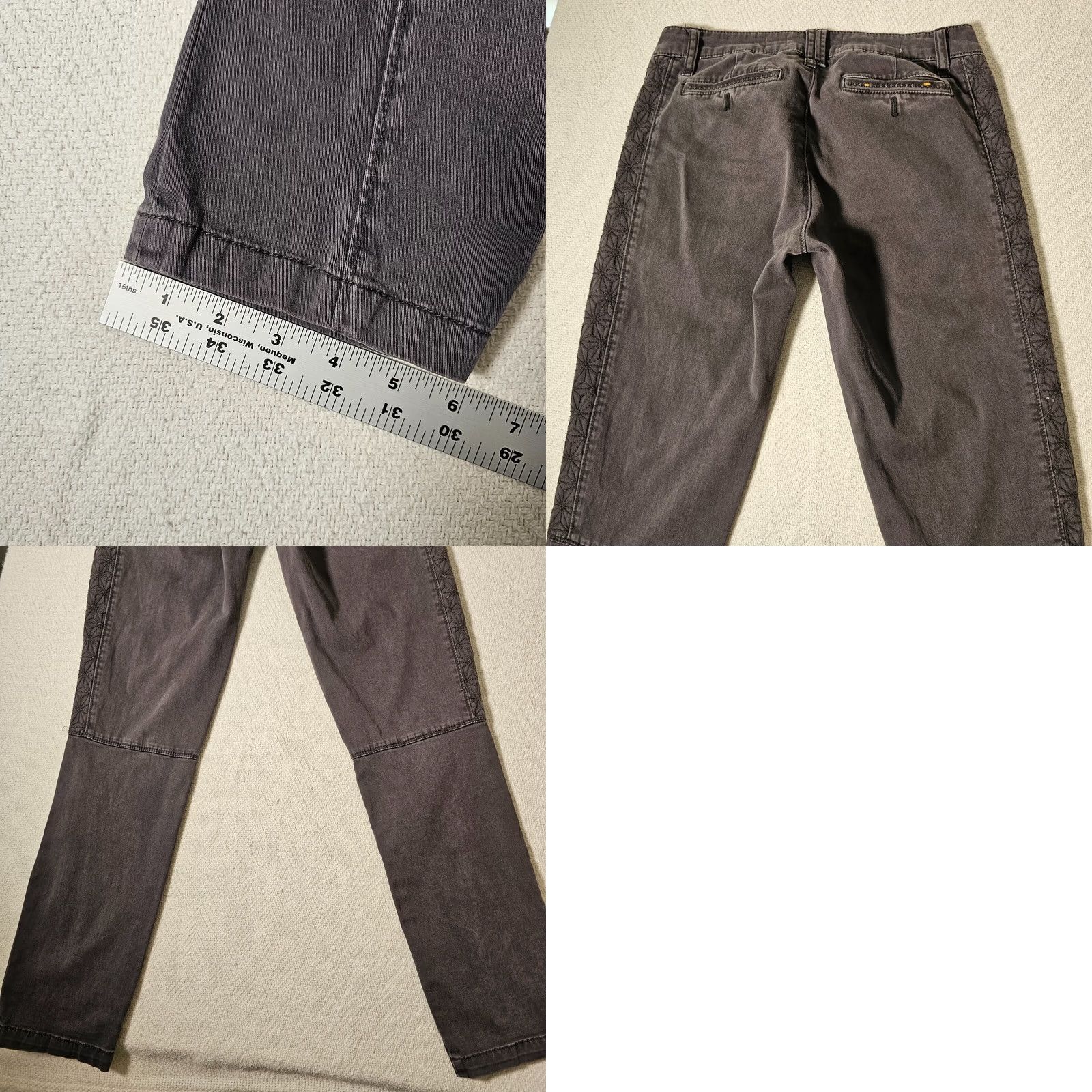Vintage Pilcro Jeans Gray No 26 Stretch Straight Leg Women Round Regular Inseam 29.5in Slim Twill Cotton Spandex Mid-Rise Chair? Size 26" / US 2 / IT 38 - 8 Thumbnail