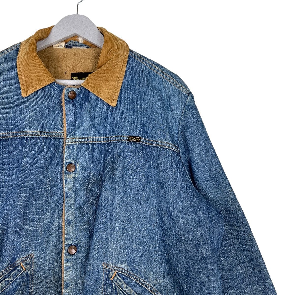 Vintage 🔥 VINTAGE WRANGLER SHEARLING TRUCKER JACKET MADE IN USA Size US M / EU 48-50 / 2 - 6 Thumbnail