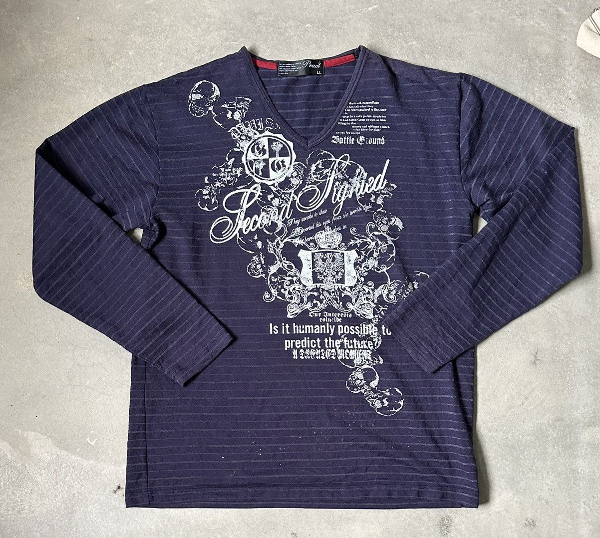 Japanese Brand VINTAGE PRACT JAPANESE POEMS LONG SLEEVE TEE Size US M / EU 48-50 / 2 - 1 Thumbnail