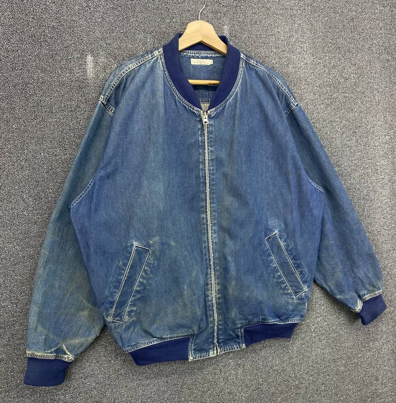 Vintage Vintage Dunlop International Denim Jacket Size US L / EU 52-54 / 3 - 3 Thumbnail