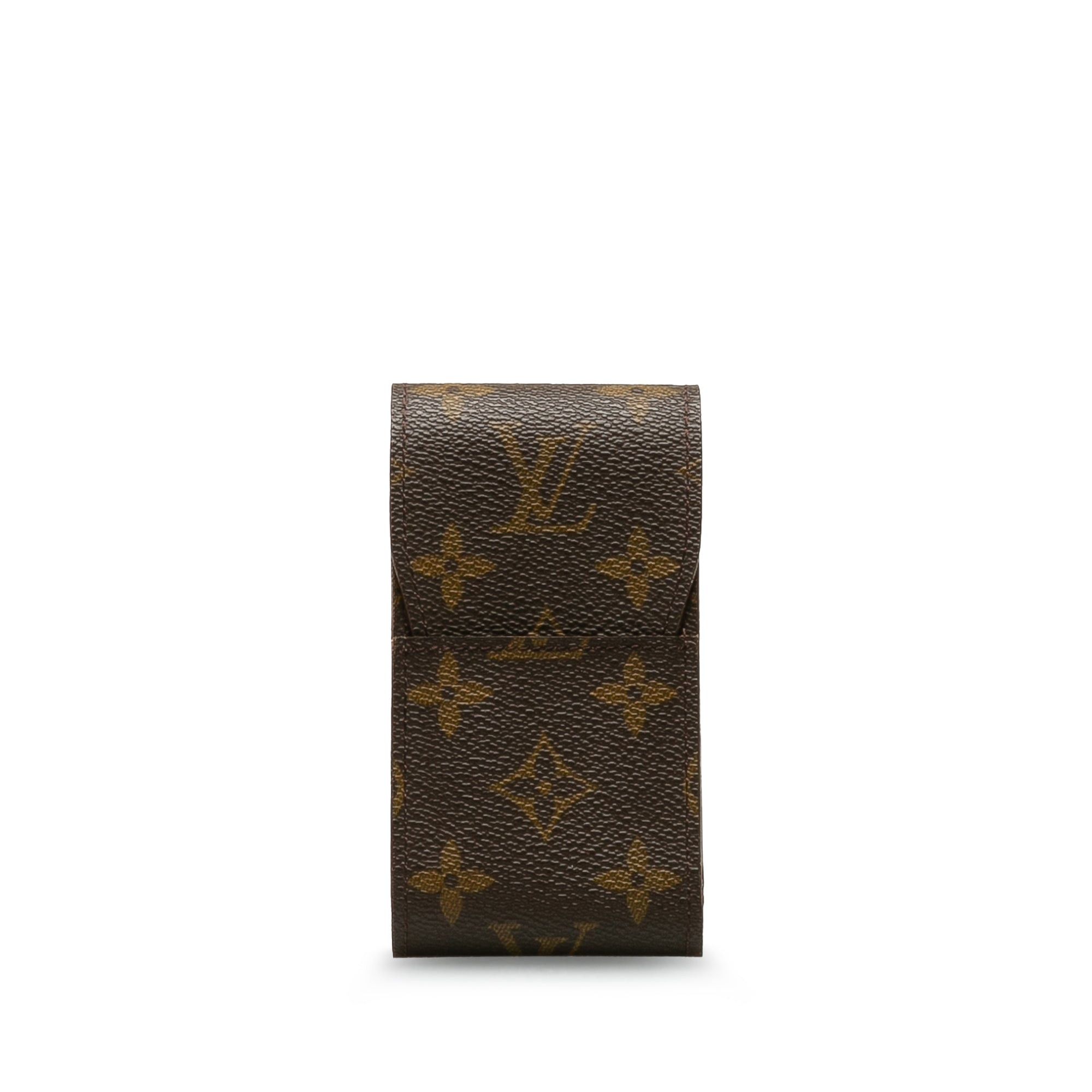 image of Louis Vuitton Monogram Cigarette Case Other Slg in Brown, Women's