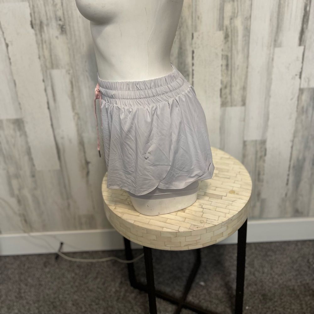 Other Gray Athletic Skort Women’s Small Elastic Waist Drawstring Active Tennis Shorts Size 26" / US 2 / IT 38 - 3 Thumbnail