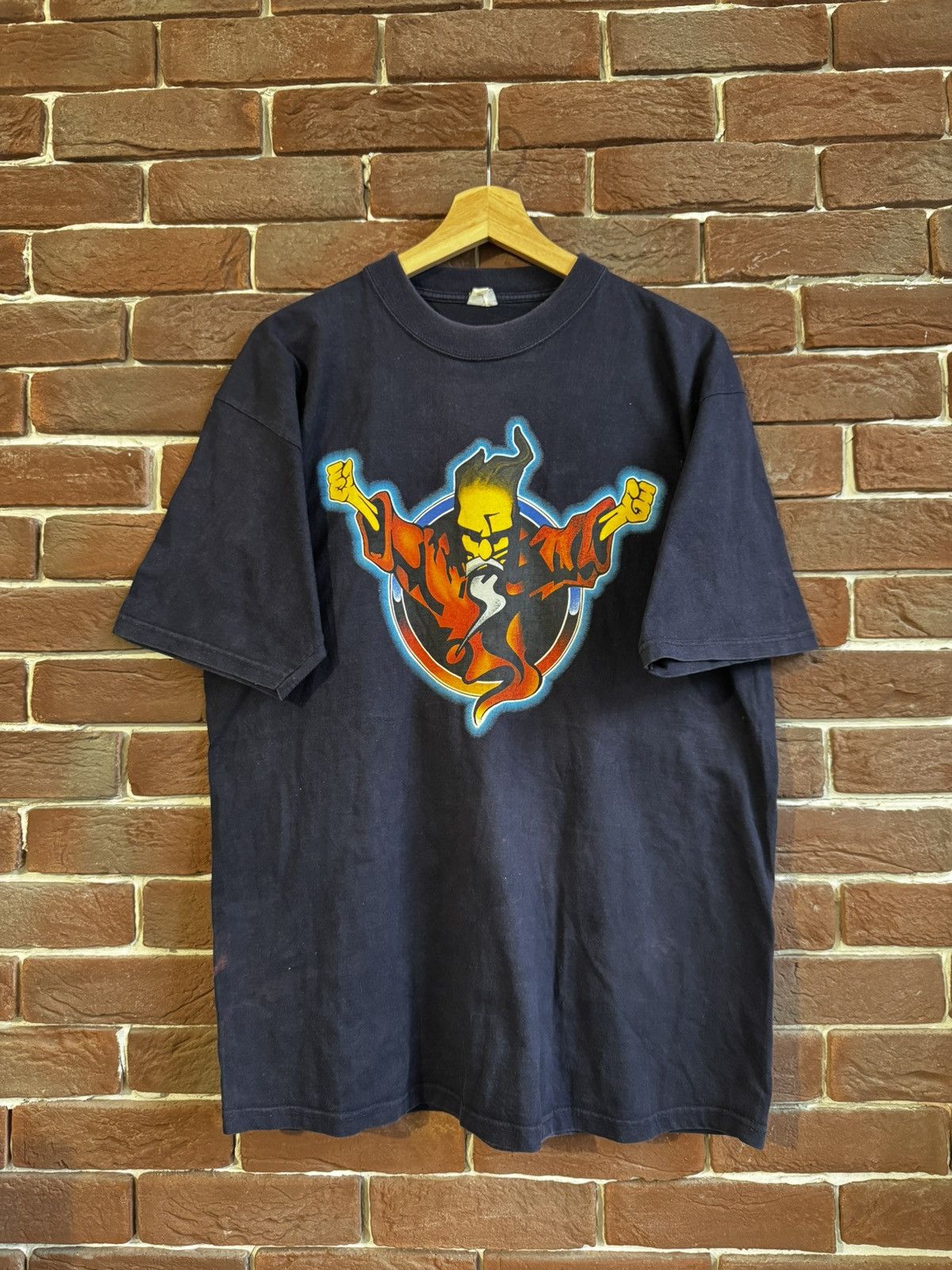 Band Tees Rare Vintage 1996 Thunderdome Wizard Gabber Band Tshirt Size US L / EU 52-54 / 3 - 1 Thumbnail