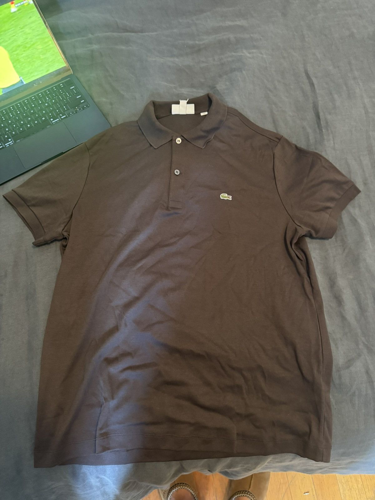 Lacoste Brown Lacoste polo tagged Size US XL / EU 56 / 4 - 1 Thumbnail