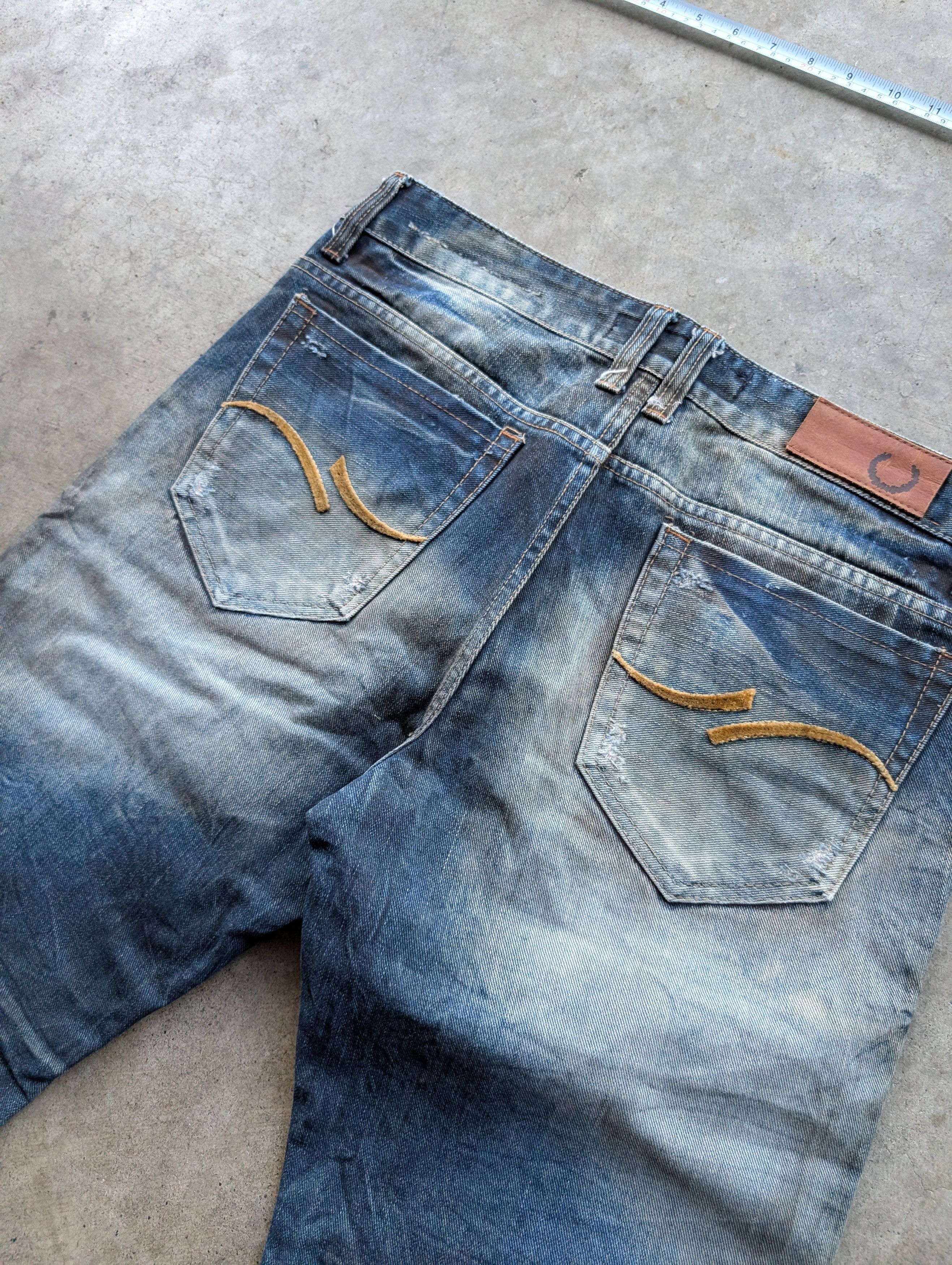Levi's crazy Y2K mosquito faded bootcut flare archive denim jeans Size US 34 / EU 50 - 3 Thumbnail
