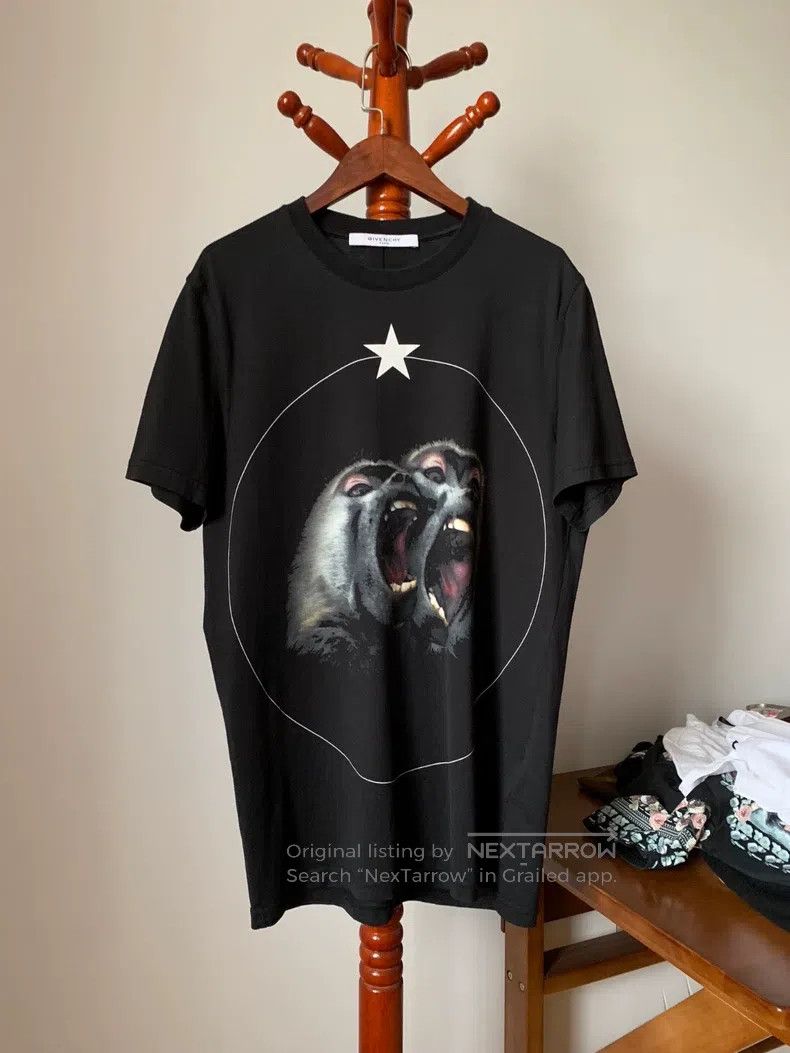 Givenchy Givenchy Double Monkey Short Sleeve Size US S / EU 44-46 / 1 - 1 Thumbnail
