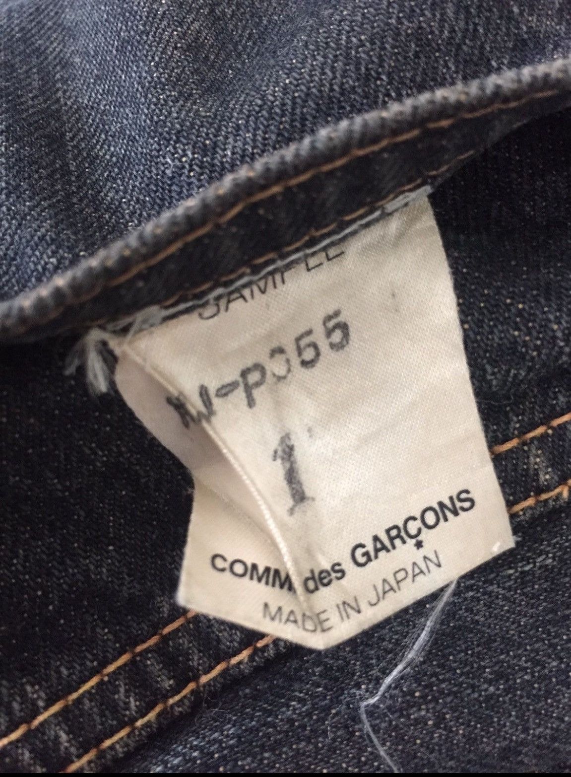 Comme des Garcons ARCHIVE🔥Comme des Garçons Homme Sample Denim Size US 31 - 7 Thumbnail