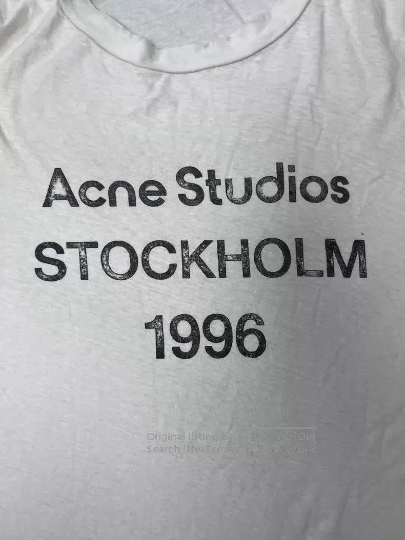 Acne Studios Acne Studios 1996 Series Letter Logo Distressed Print Crew Size US XL / EU 56 / 4 - 3 Thumbnail