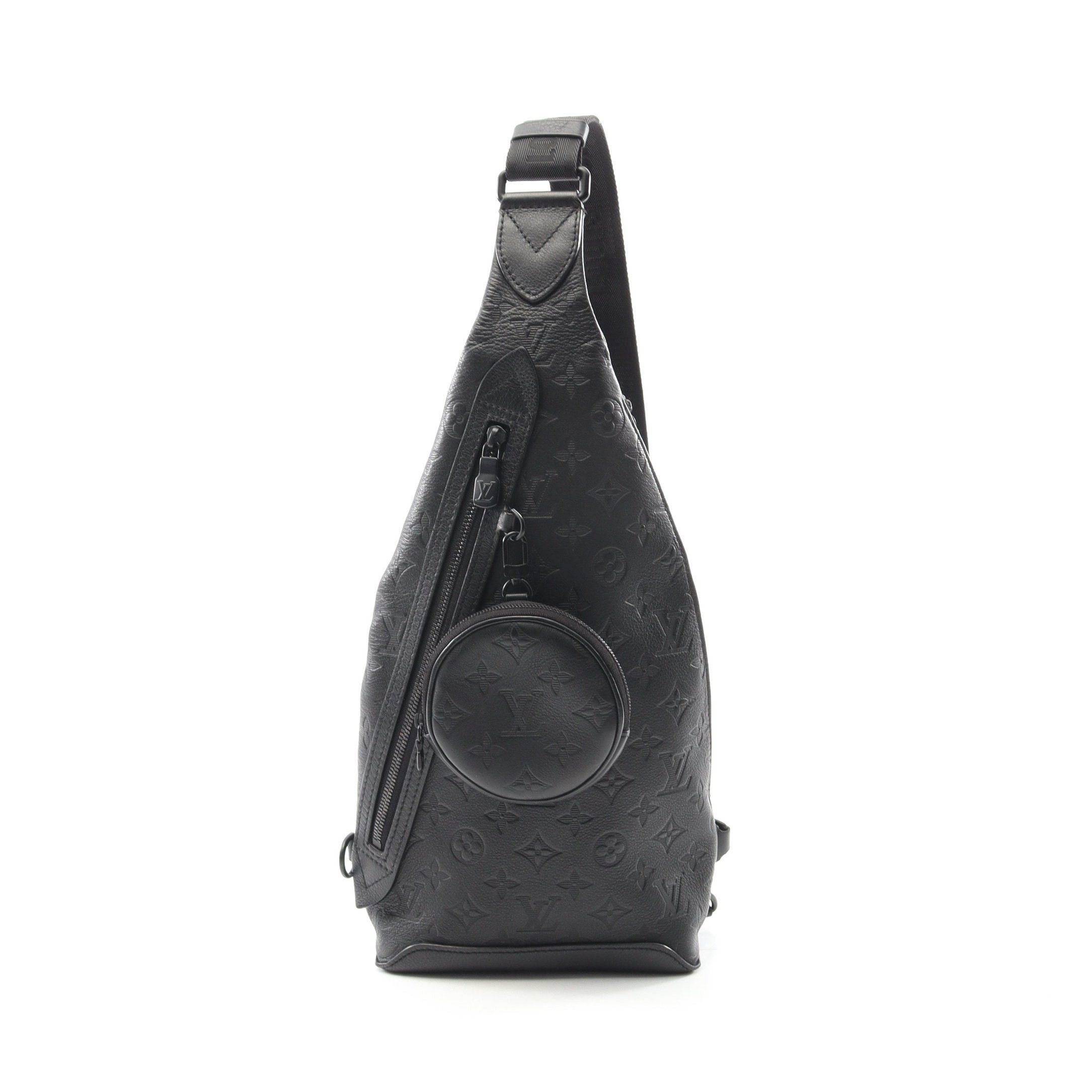 Louis Vuitton Louis Vuitton Duo Sling Bag Monogram Shadow Noir Body Leather Black Size ONE SIZE - 1 Thumbnail