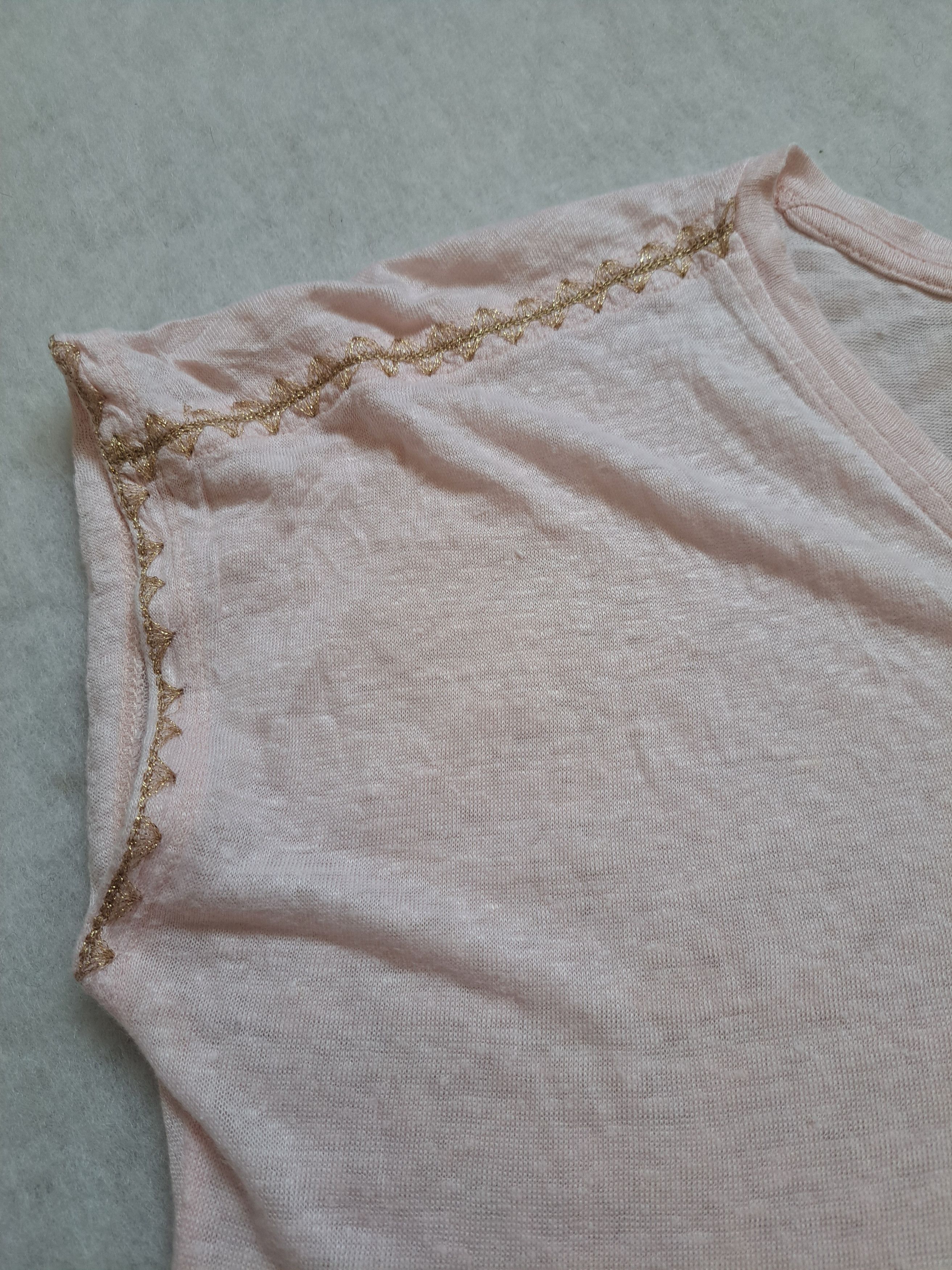 Designer Monsoon linen pink t-shirt tshirt M. Size M / US 6-8 / IT 42-44 - 7 Thumbnail