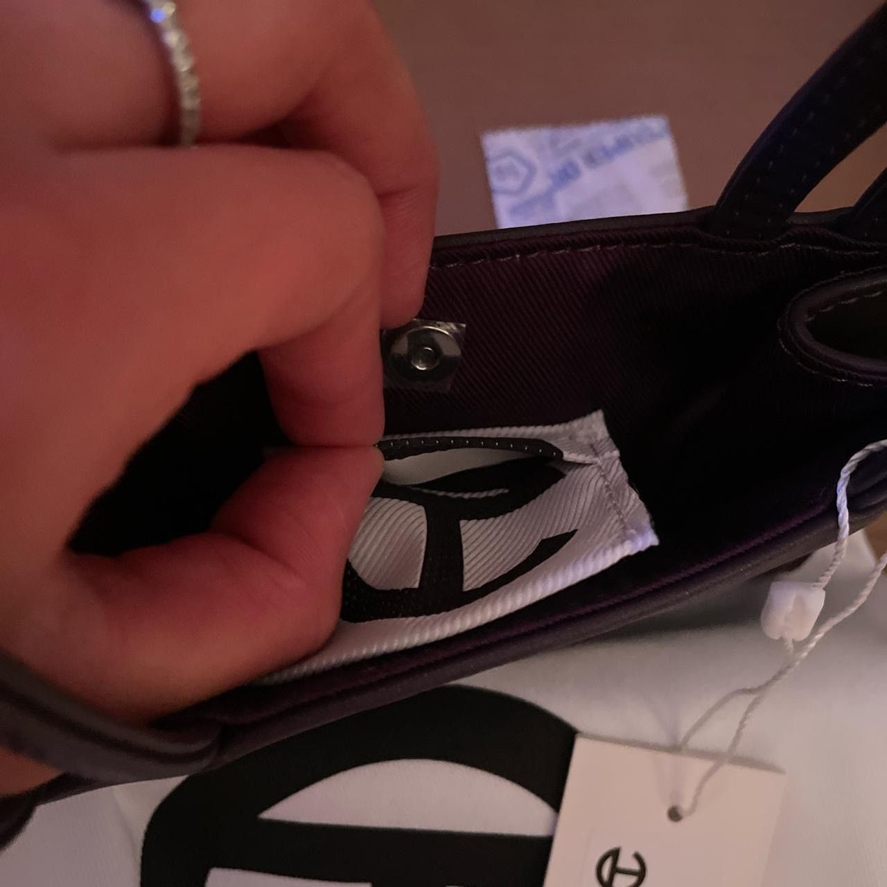 Telfar BRAND NEW Small Eggplant Purple Telfar Shopping Bag Size ONE SIZE - 2 Thumbnail