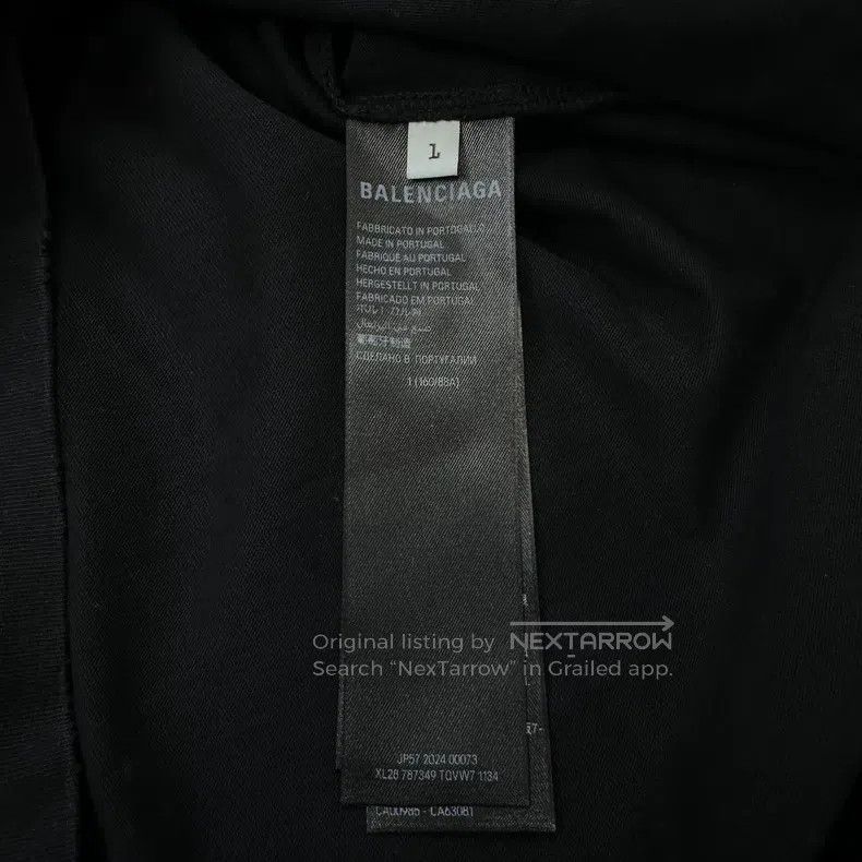 Balenciaga Balenciaga Distressed double ring alphabet logo short-slee Size US S / EU 44-46 / 1 - 7 Thumbnail