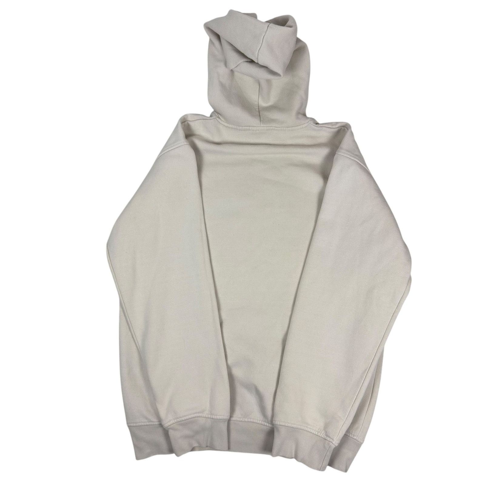 Nike × Vintage Vintage Nike Men's Beige Center Swoosh Fleece Lined Hoodie M Size US M / EU 48-50 / 2 - 7 Thumbnail