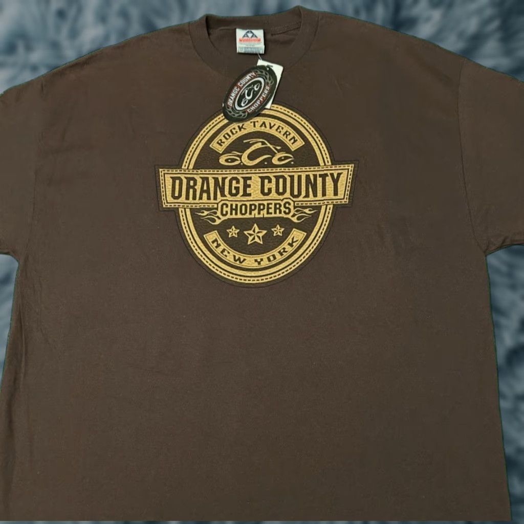 Vintage VINTAGE Orange County Choppers Shirt Mens 2XL West Coast Choppers Biker VTG 2004 NWT Y2K 90s Brown Size US XXL / EU 58 / 5 - 1 Thumbnail